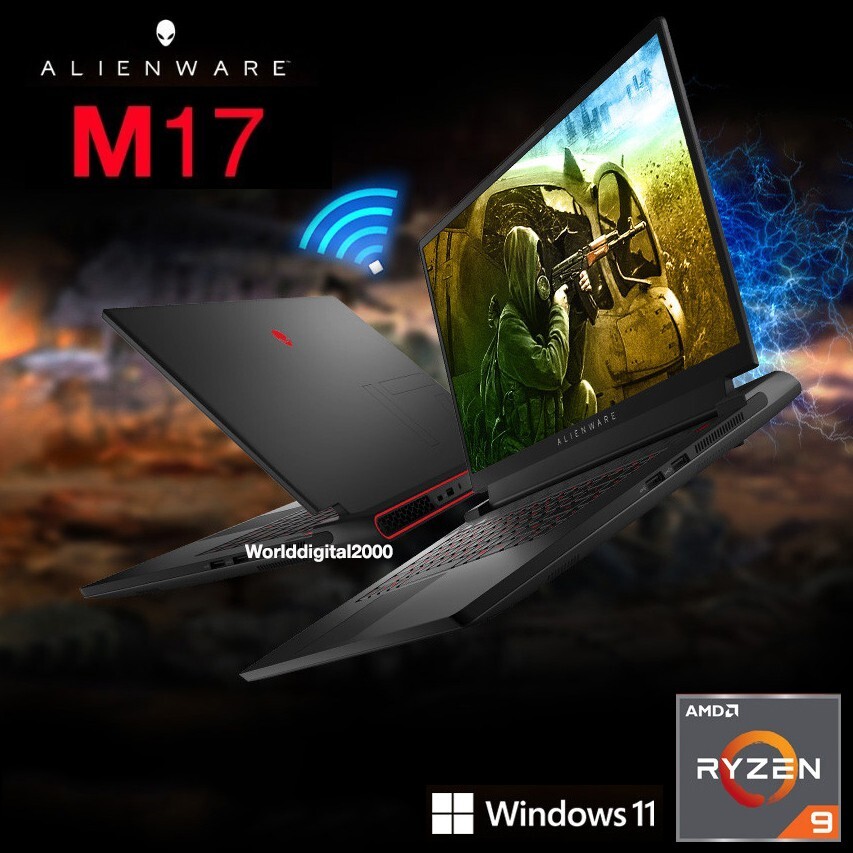 Dell Alienware M17 R5 17.3″QHD 2560*1440 AMD RYZEN 9 32G 1TB RTX 3070 8GB Gaming