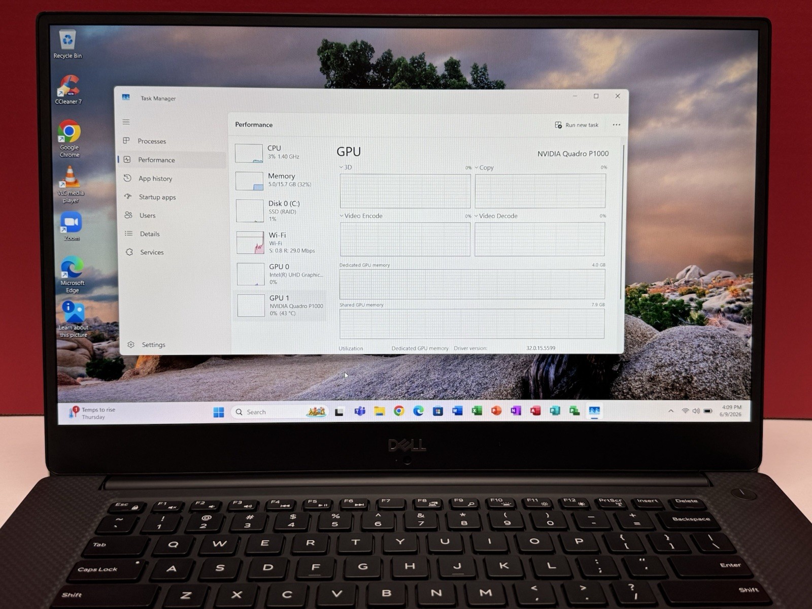 Dell Precision 5530 15.6″ FHD i7-8850H 2.6Ghz 16GB RAM 1TB GB SSD P1000 Silver