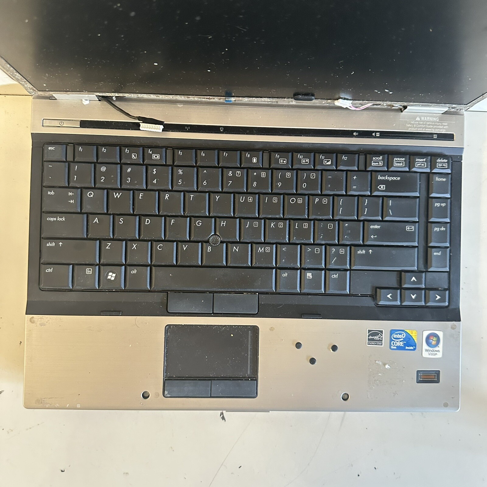 14” HP EliteBook 6930p Laptop Intel Core 2 Duo 1GB RAM 160GB HDD Scraps/Salvage