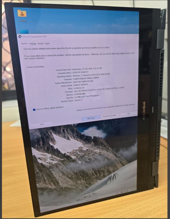 ASUS ZenBook Flip 13 OLED Touch | Evo Core i7 | 16GB RAM | 512GB SSD | 4K HDMI