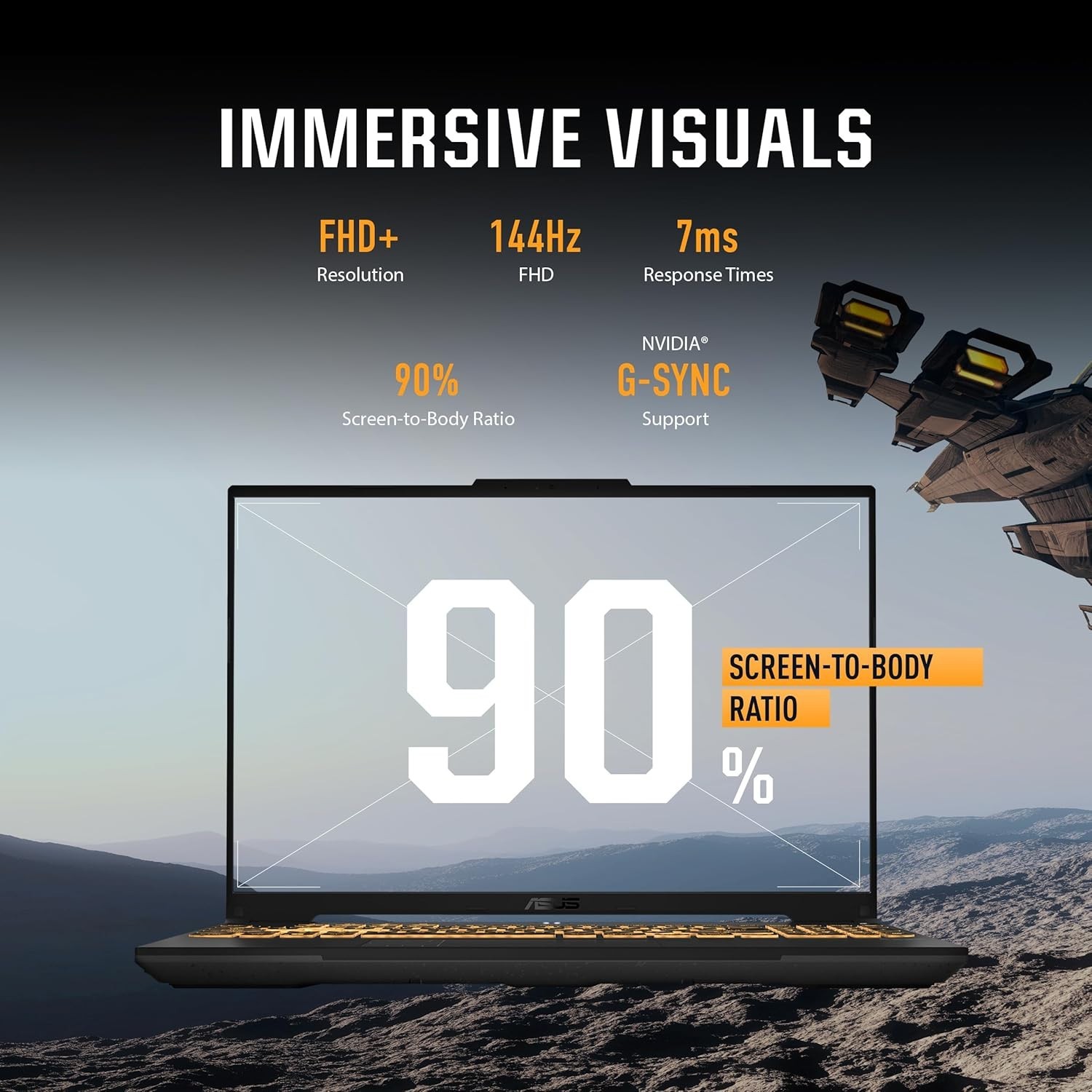 TUF Gaming F16: 16” FHD+ Gaming Laptop with RTX 4050 and Efficient Cooling