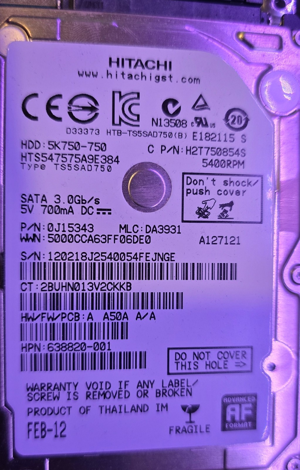 HP Pavilion DV7 Intel i7-2670QM 2.2GHz 8 GB 750GB HDD Win11
