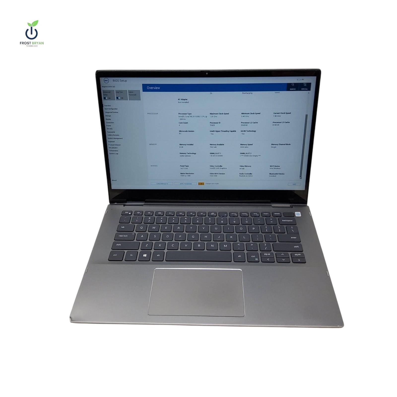 DELL Inspiron 5400 2n1 Laptop i5-1035G1 8GB RAM No SSD/OS Grade D [DEFECTIVE]