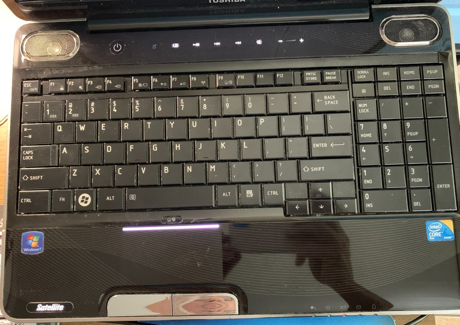 Toshiba Satellite A505 15.6″ Laptop Core 2 Duo T6600 4gb Ram No HDD Boots Bios