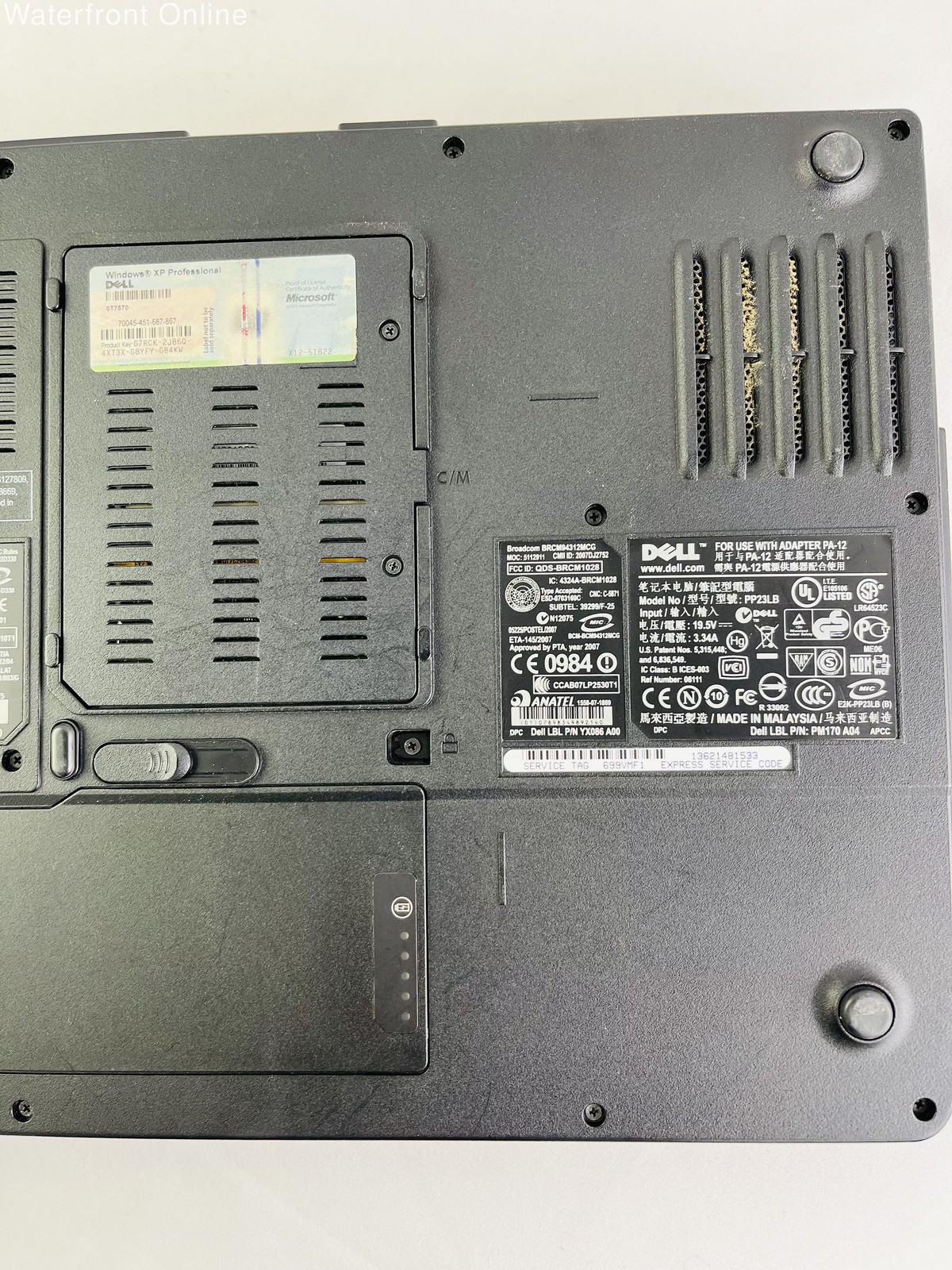 Dell Inspiron 1501 PP23LB Windows XP Pro For Parts or Repair UNTESTED No Cords