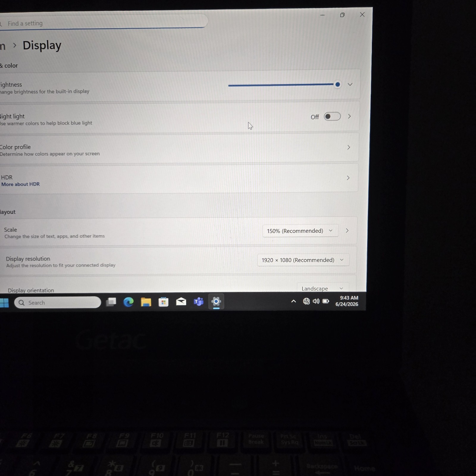 Getac B360 Rugged Laptop i5-10210U 256GB SSD 8GB RAM – 4G LTE – Win11 – Grade B+