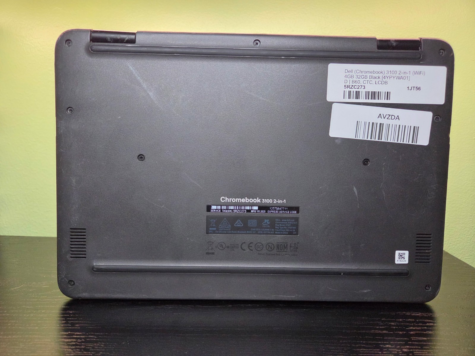 Dell Chromebook 11 3100 11.6″ (32GB eMMC Intel Celeron N4020 1.1GHz 4GB) Laptop