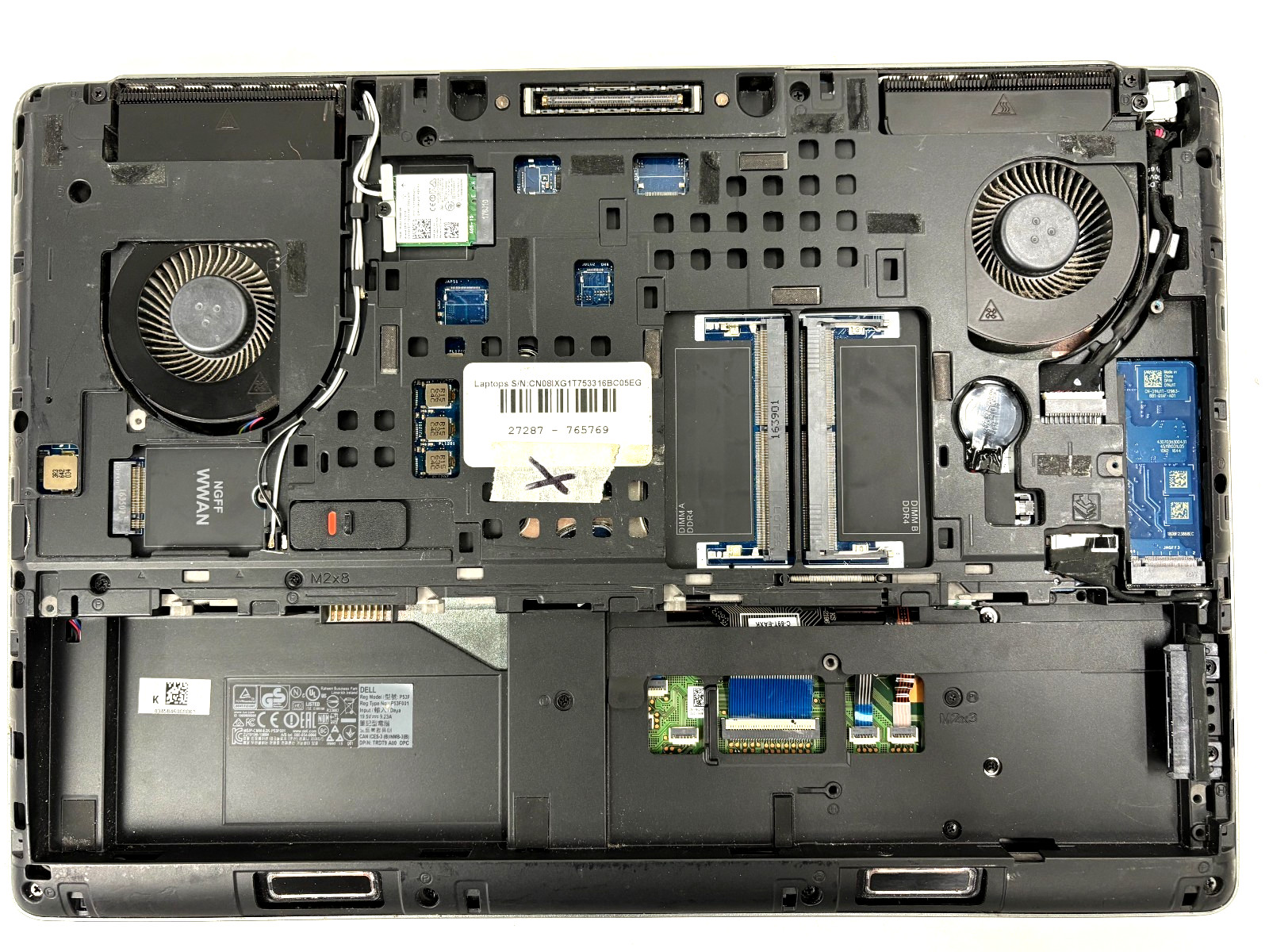 Dell Precision 7510 15.6″ Touchscreen I7-6920HQ 8GB NO SSD NO BATTERY PARTS