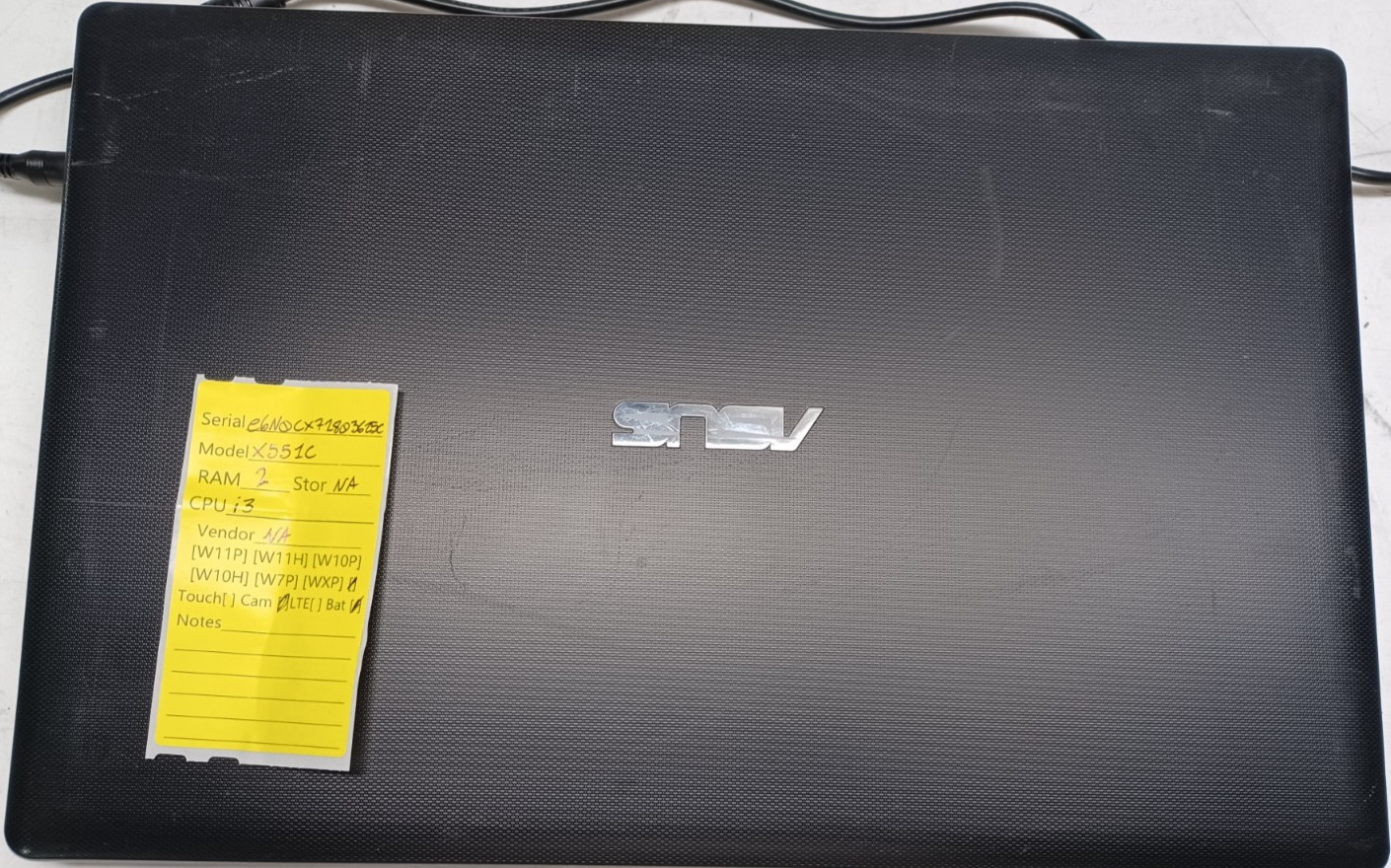 Asus X551C X551CA 15.6″ Laptop | Boots To BIOS As Is | For Parts or Repair No OS