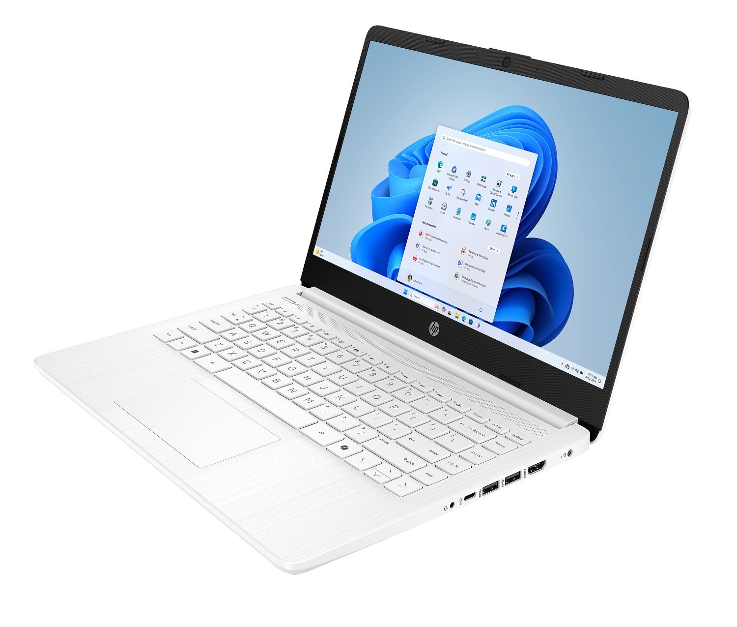 HP 14T-DQ600 14″ Full HD Notebook PC Intel N150 8GB 128GB WiFi SnowFlake White