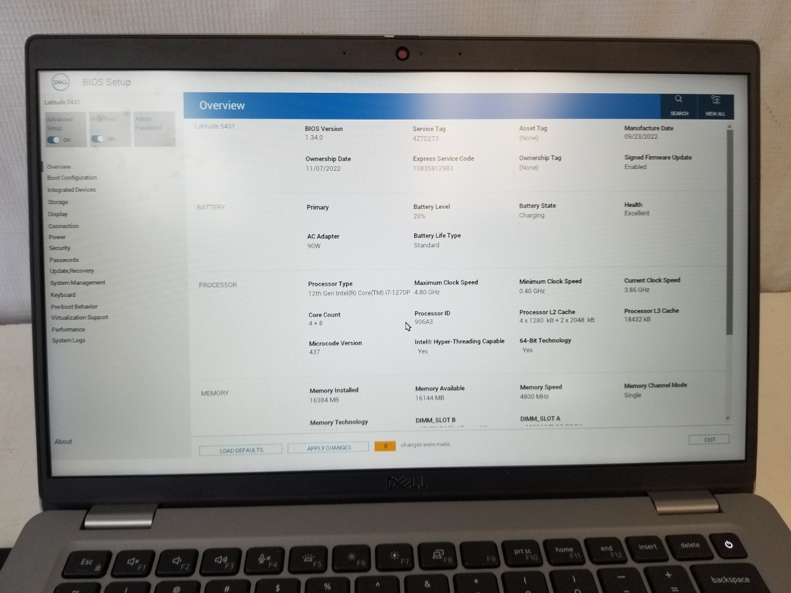 Dell Latitude 5431 14″ Intel i7-1270P 16GB DDR5 NO HDD NO OS/ FREE DELIVERY