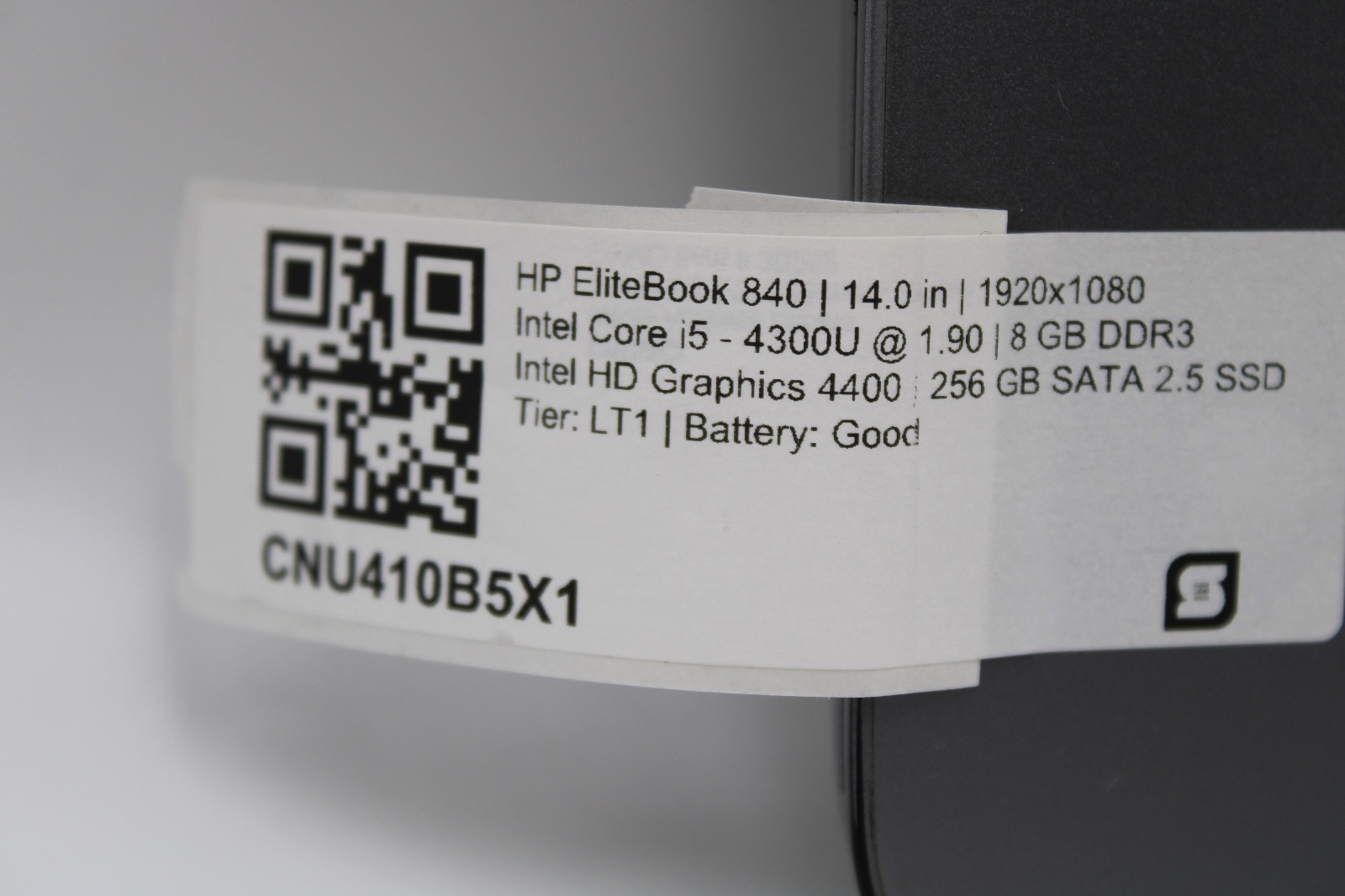 HP EliteBook 840 G1 i5-4300U @ 1.9 GHz 8GB RAM 256GB SSD No OS