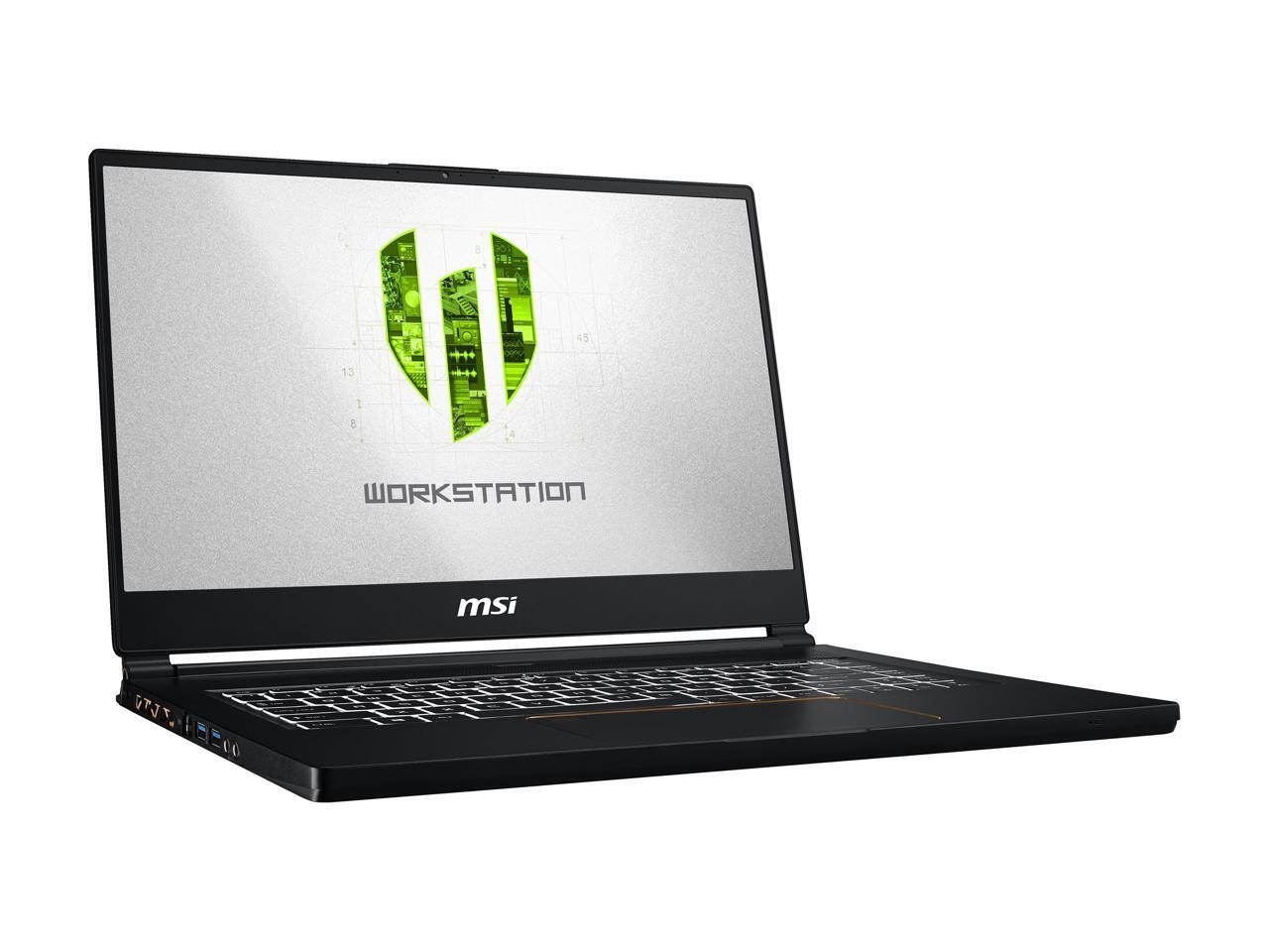 MSI WS Series WS65 9TK-688 Mobile Workstation Intel Core i7 9th Gen 9750H (2.60