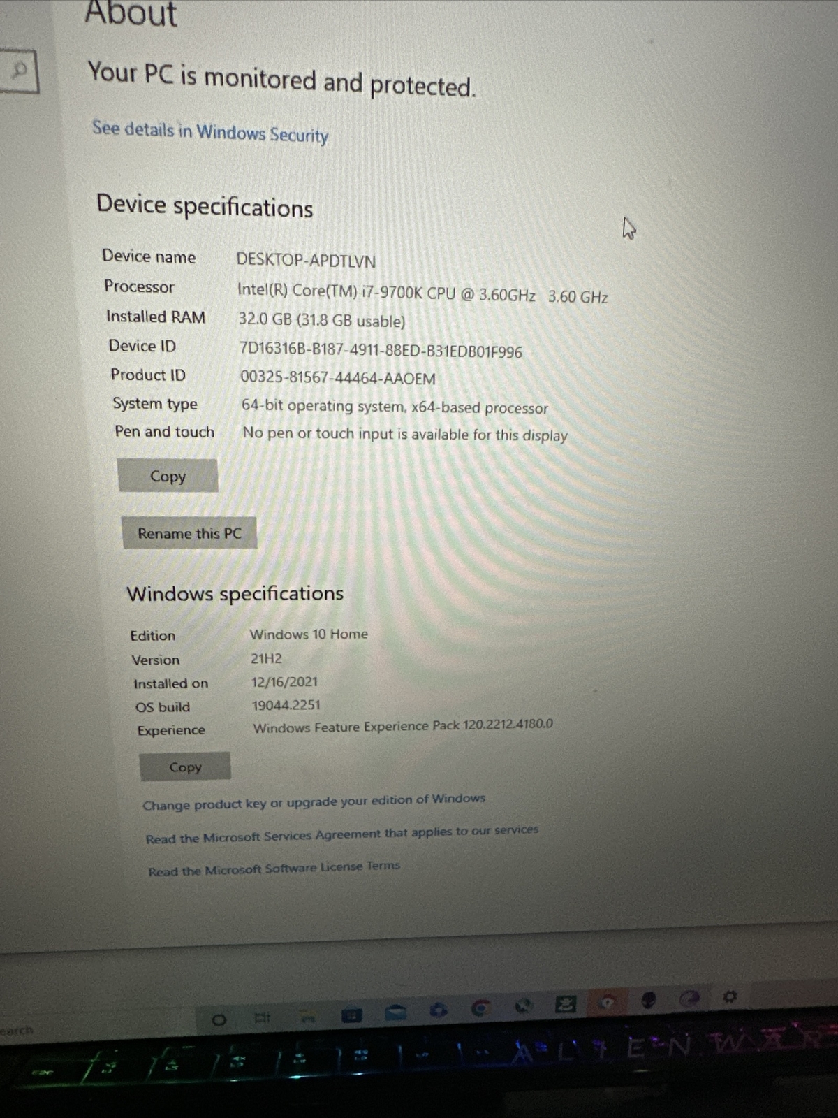 Alienware Area 51m R1 Core i7-9700K 3.6GHz RTX 2070