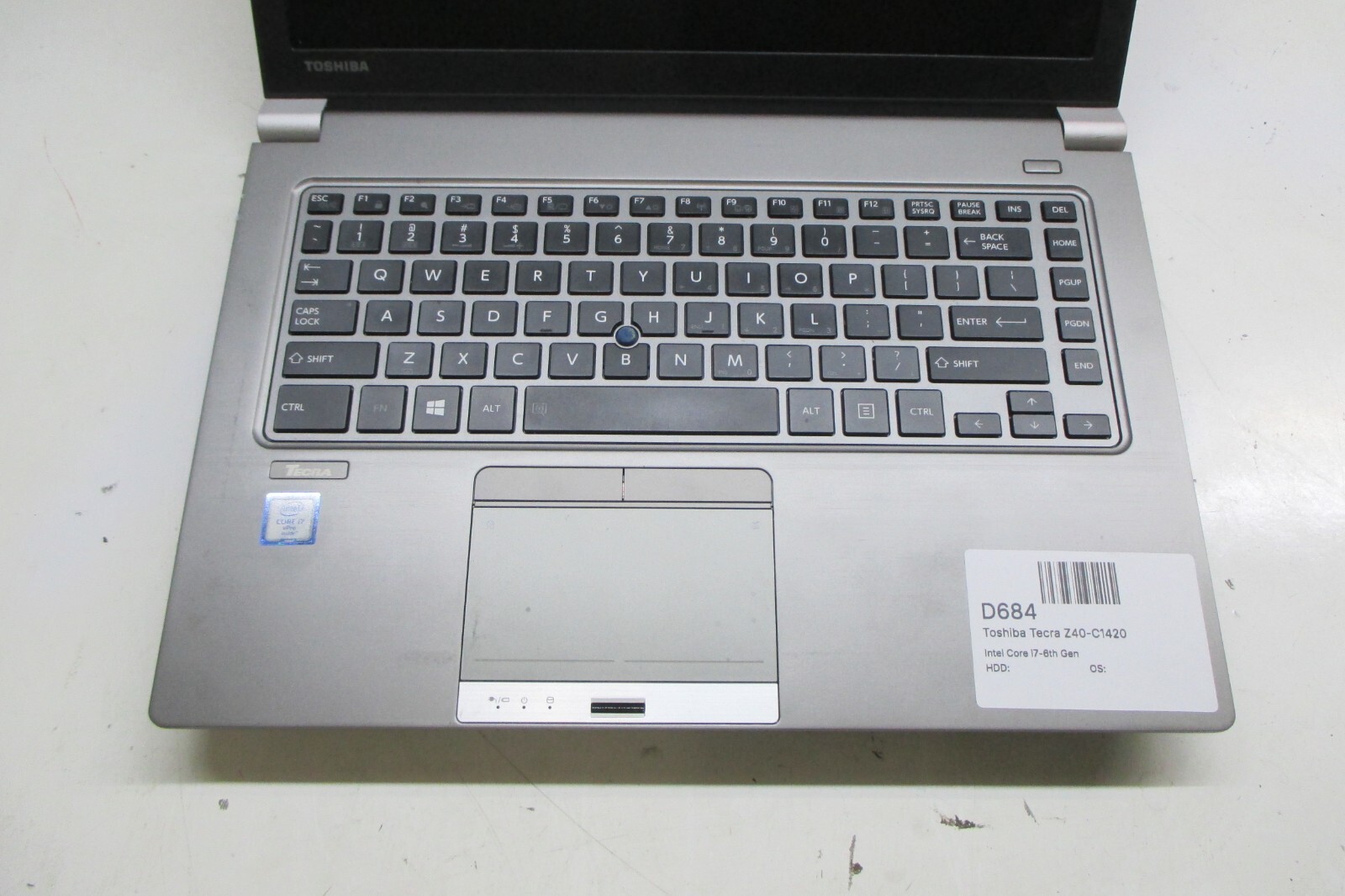 Toshiba Tecra Z40-C1420 Laptop Intel Core i7-6th Gen. – Parts/Repair