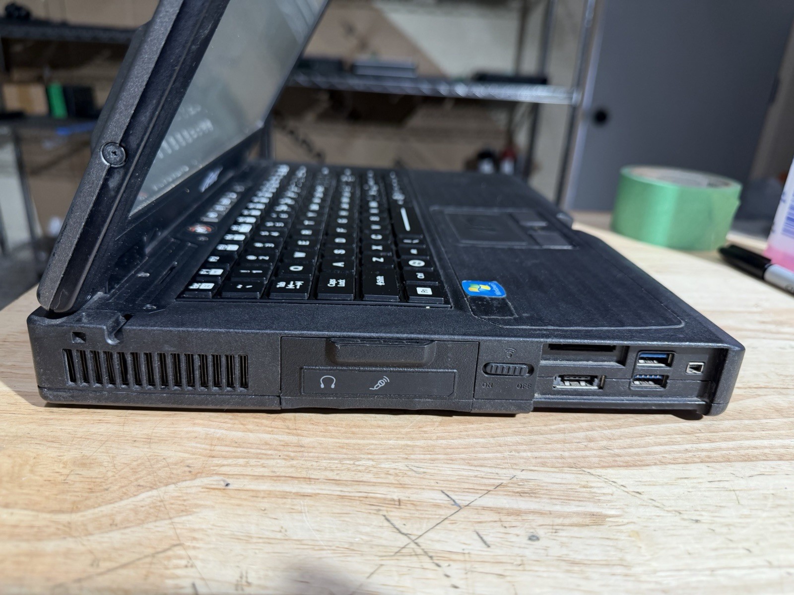 Getac S400 G2 CD/DVD Drive Intel Core i5-3320M No HDD/ Caddy boot To Bios