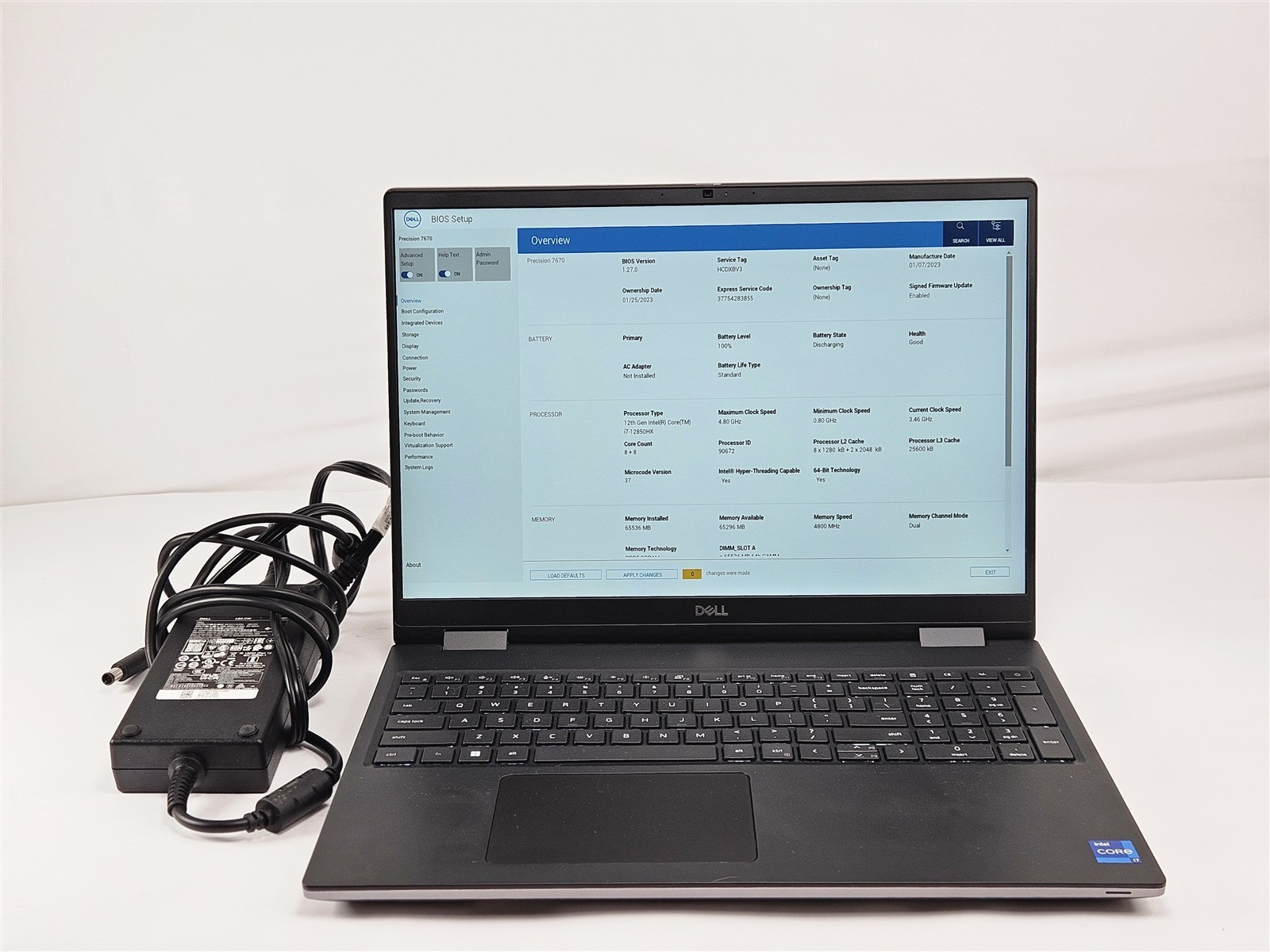 Dell Precision 7670 Intel Core i7-12850HX 64GB 1TB SSD 16″ CAD Laptop