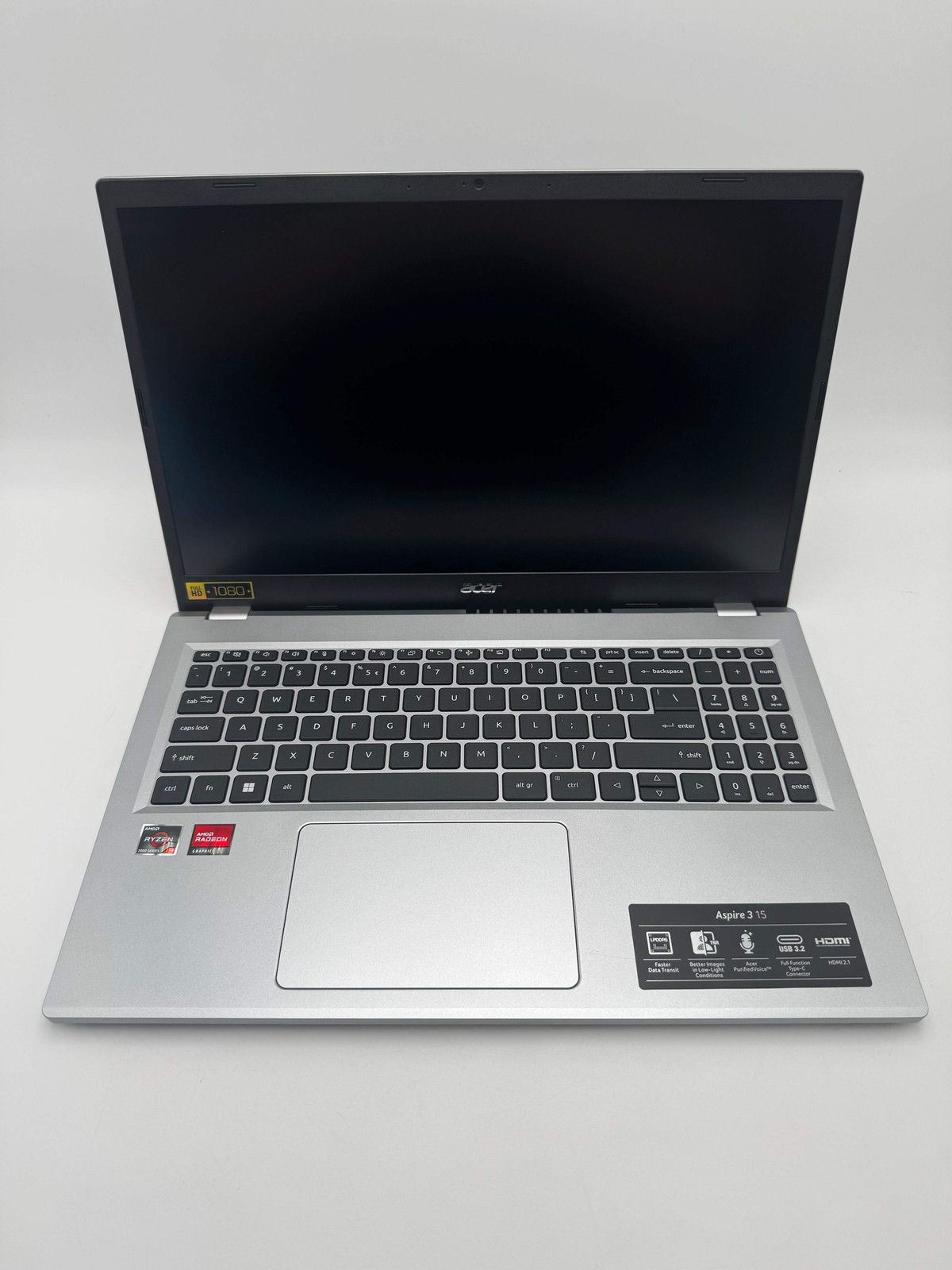 Acer Aspire 3 15 N23C3 Laptop AMD Ryzen 3 8GB 128GB 14-Inch Silver Used