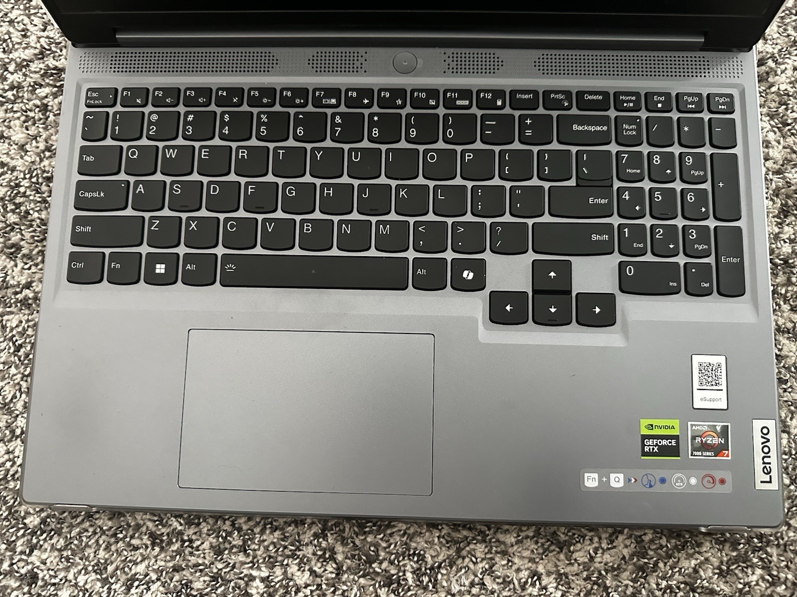 Lenovo Legion 5 16ARP9 16″ Gaming Laptop, Luna Grey (RTX 4070, 16Gb DDR5, 165hz)