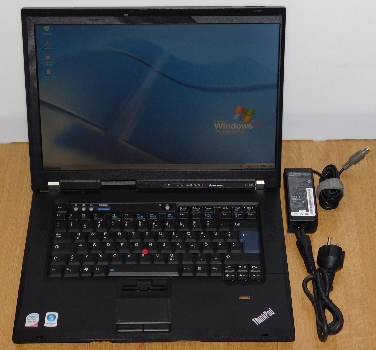 15.4″ Laptop Notebook Lenovo Thinkpad R500 T5870 2x 2GHz 500GB 3GB Win XP Pro