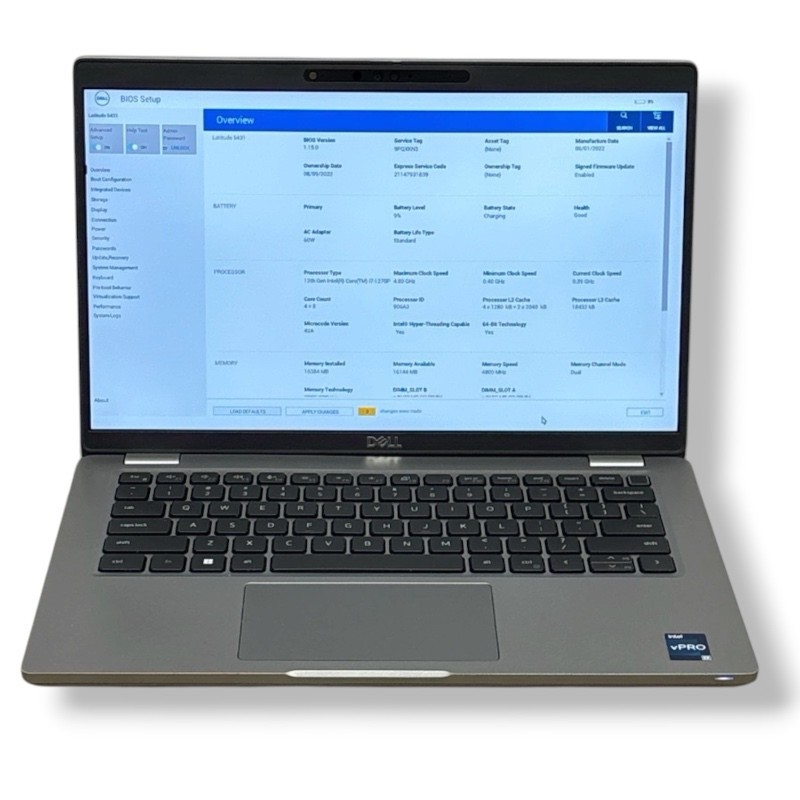 DELL LATITUDE 5431 FHD i7-1270P 16GB No HDD/OS MX550 (Bios Locked) Laptop