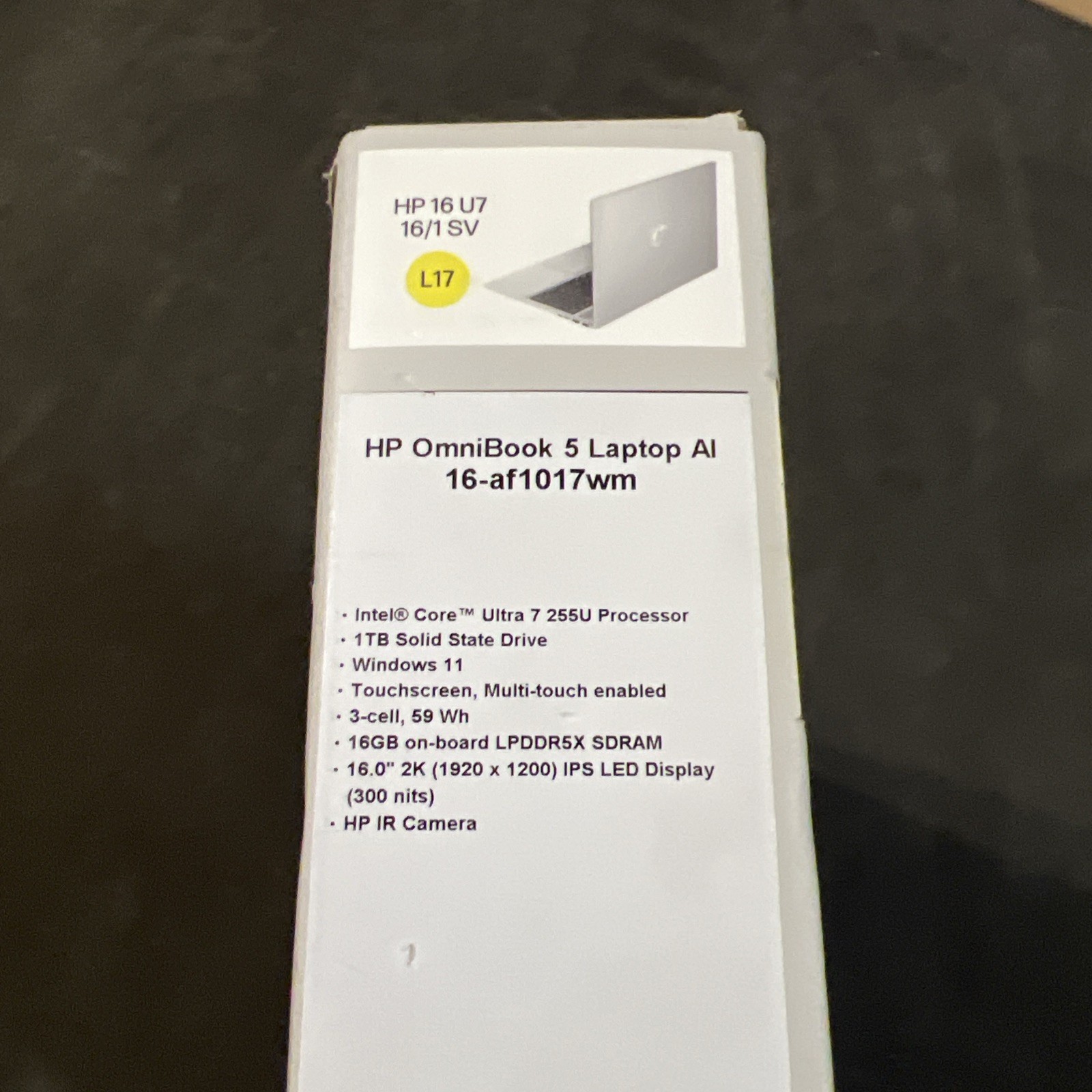 HP OmniBook 5 LaptopAI 16-af1017wm (B5PX1UA) 16″ Ultra 7 255U 16GB RAM 1TB SSD