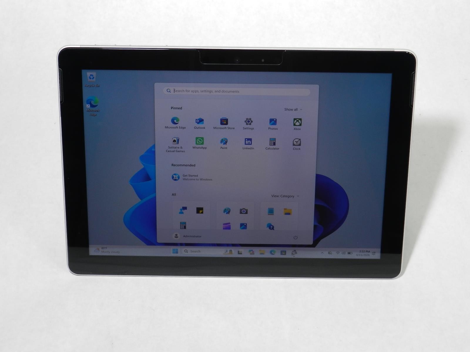 MICROSOFT SURFACE GO 1824 | Pentium 4415Y | 128GB SSD | 8GB RAM | A+ | WIN11PRO