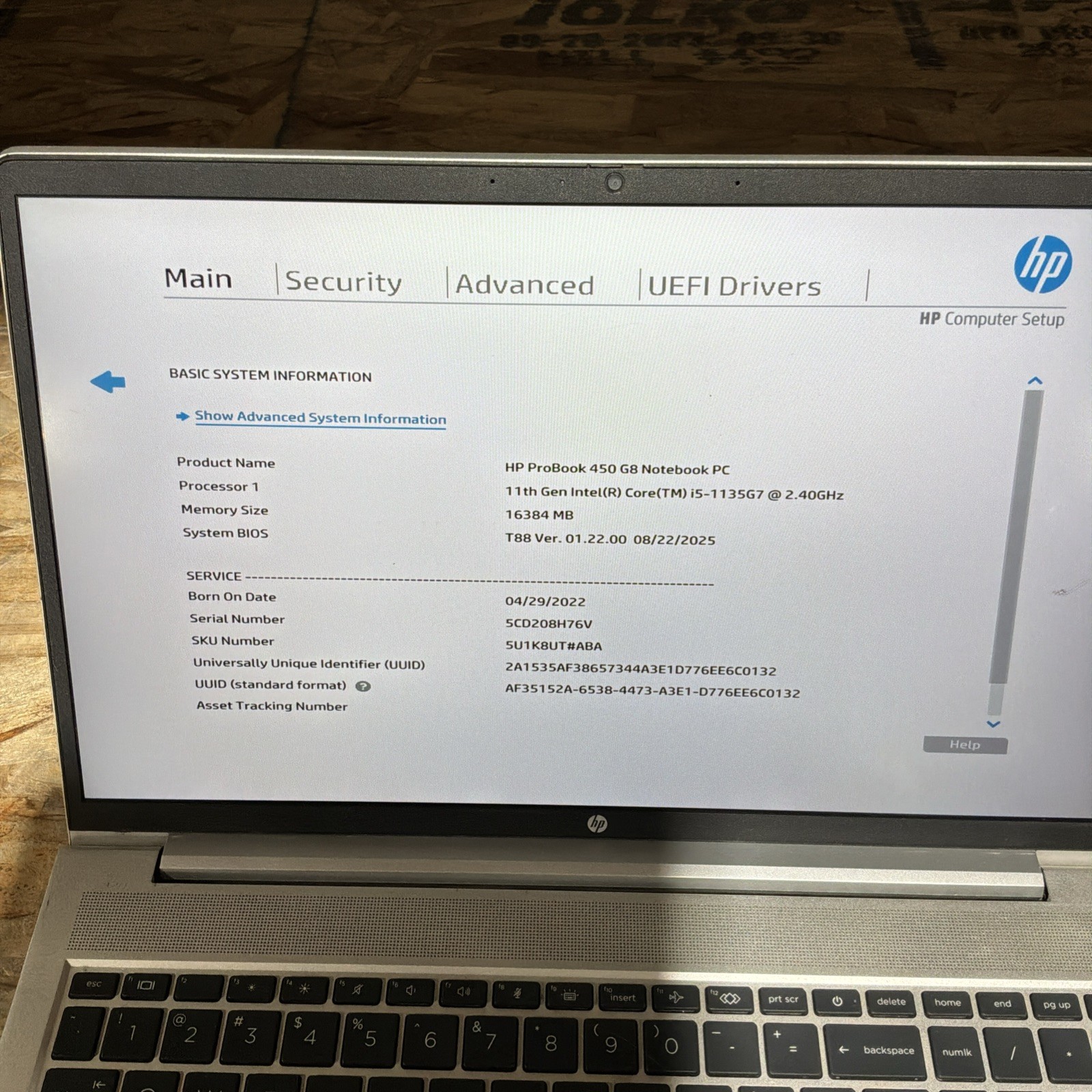 HP ProBook 450 G8 i5-1135G7 2.40GHz 16GB Ram 512GB SSD Win 11 Pro w/Charger C337