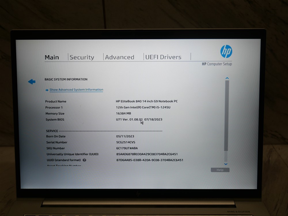 HP ELITEBOOK 840 G9 14″ Laptop i5-1245u 12th Gen 16GB DDR5 RAM Battery included