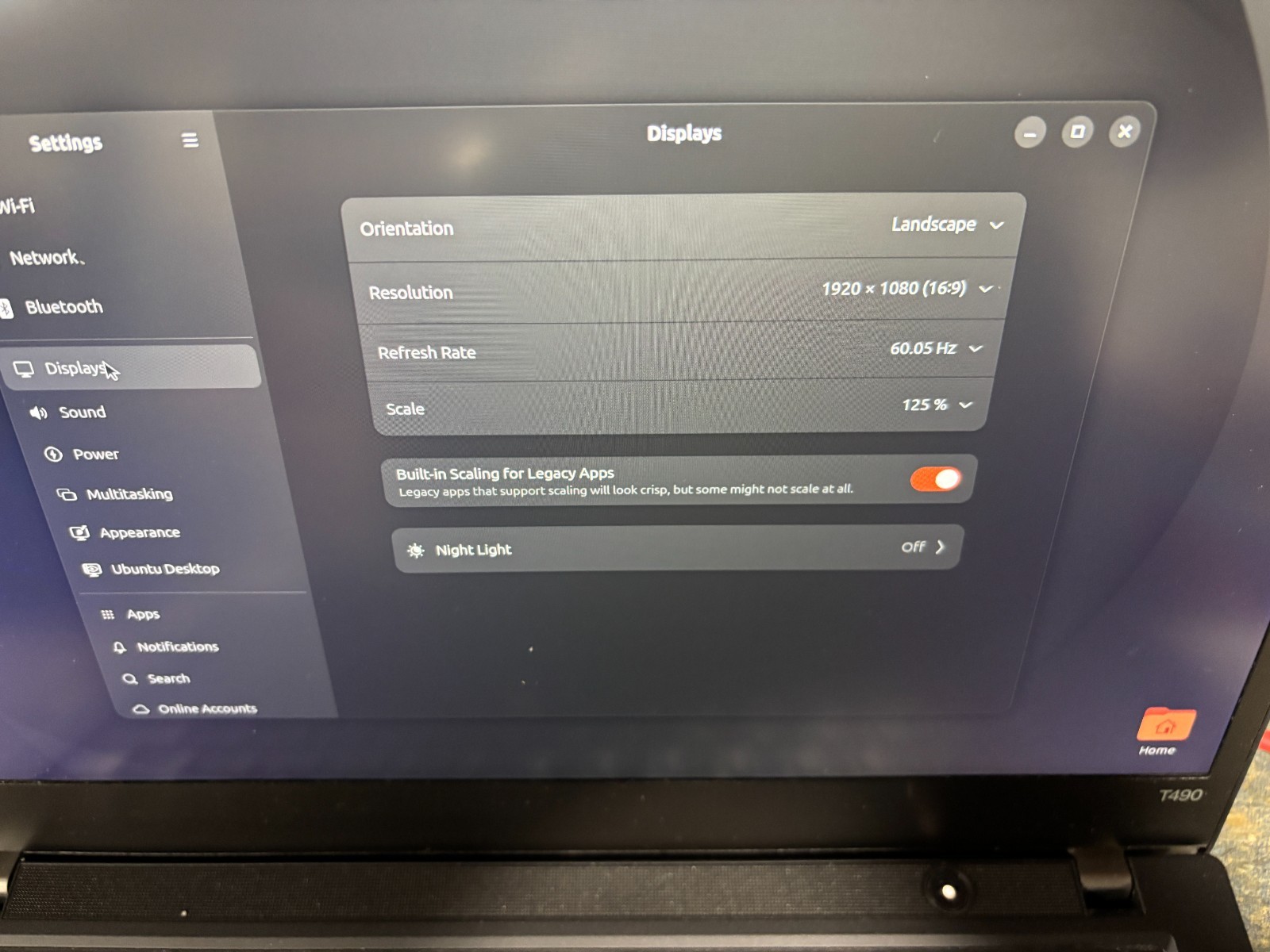 Lenovo Thinkpad T490 Intel Core i7-8565U 256GB NVME 8GB RAM