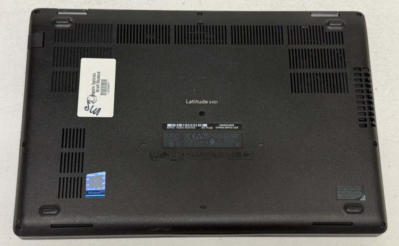 Dell Latitude 5401 14″ (i5-9400H 2.50GHz – 16GB RAM – 256GB SSD – Win11Home)