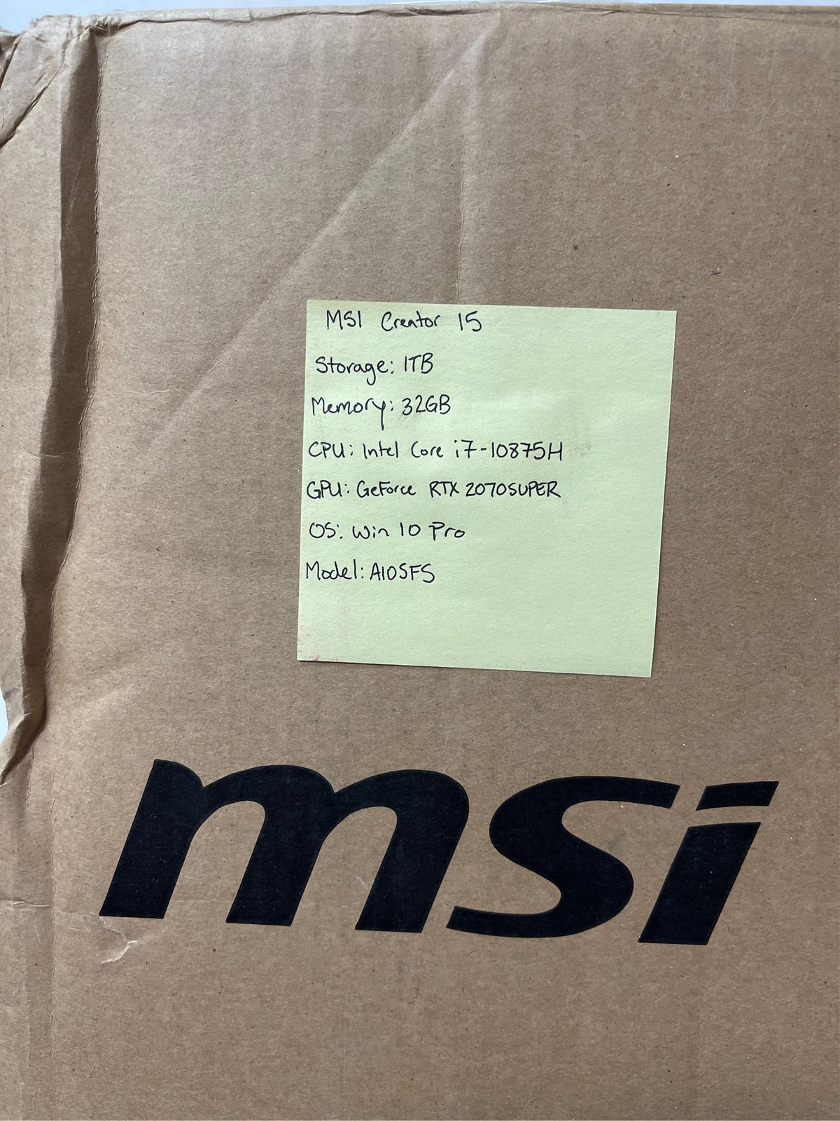 MSI Creator 15 Professional Laptop: 15.6″ 4K UHD 1TB/32GB, Intel