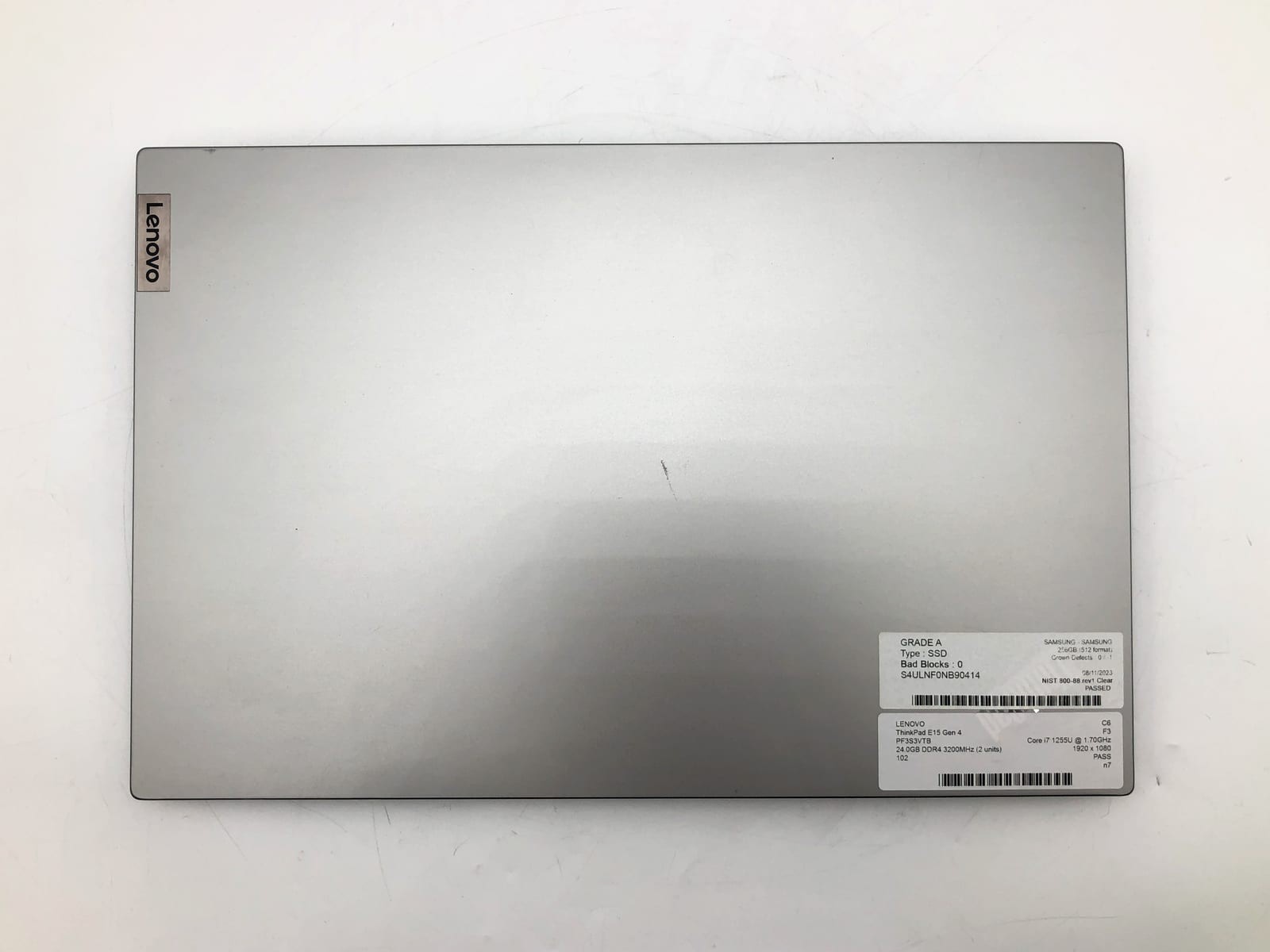 Lenovo | ThinkPad E15 Gen 4 | i7-1255U | 24GB | 256GB NVMe | | 0 Cycle Battery