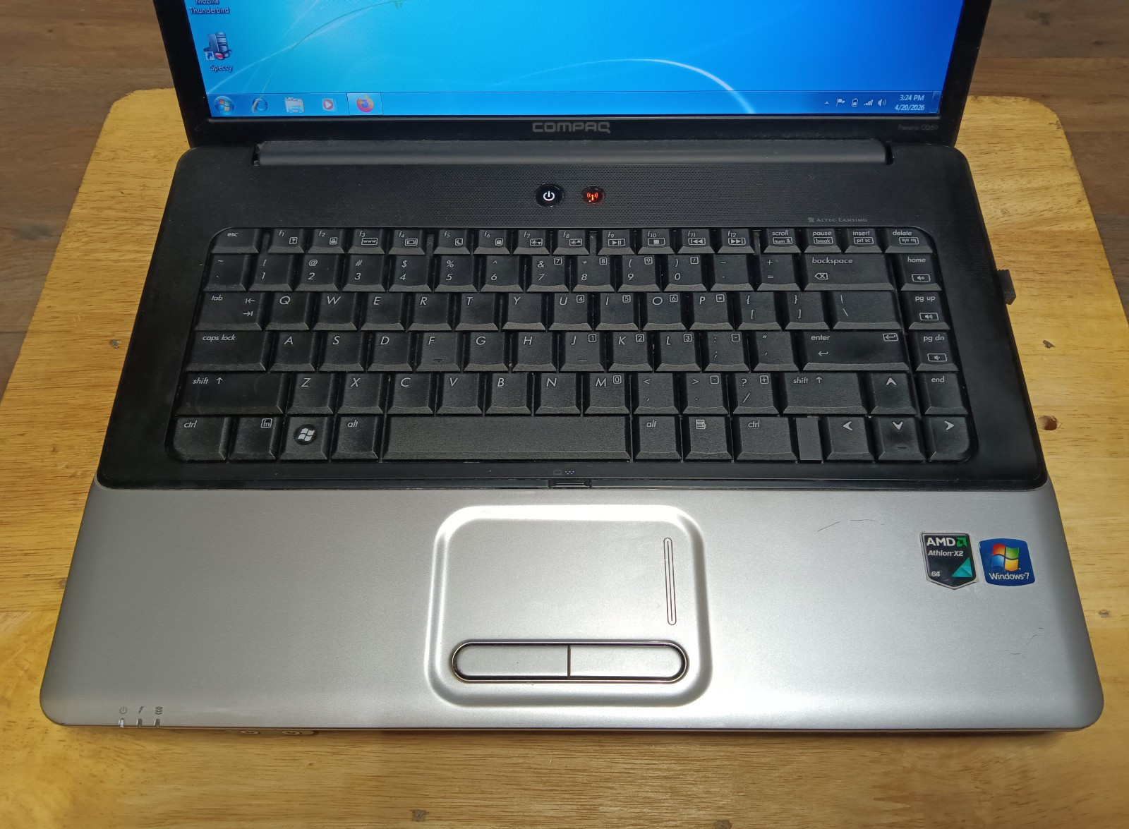 Hp Presario CQ50/Amd Athlon QL-60 1.90ghz/4gb/60gbSSD/Windows 7 Home/Webcam/15.4