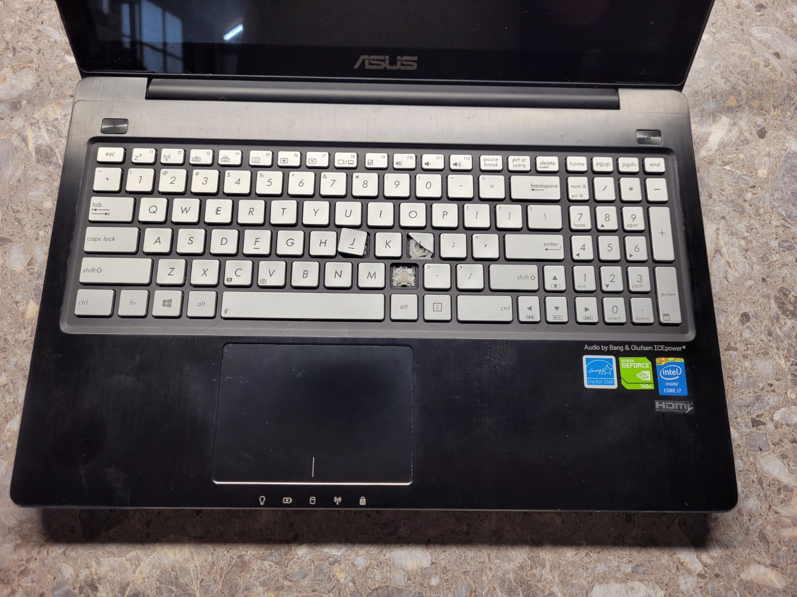 FOR PARTS: Asus Notebook Q550L – 15.6″ FHD Touch, 4th Gen i7, Untested as is