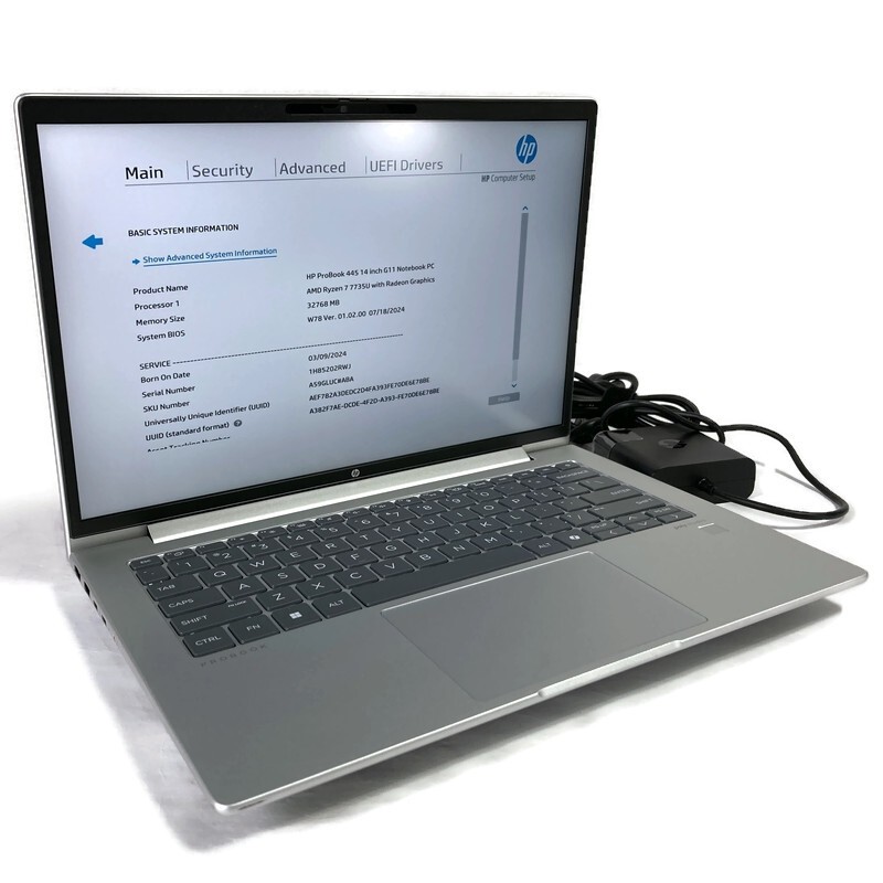 HP ProBook 445 G11 14″ Laptop Ryzen 7 7735U 2.7GHz 32GB 512GB NVMe SSD – Win11