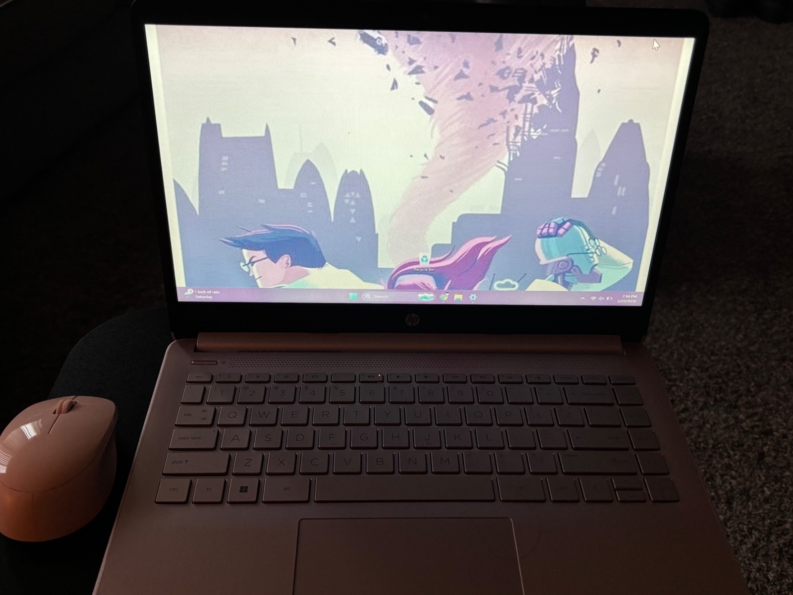 HP 14-cf2112wm 14″ (64GB eMMC, Intel Celeron N4120, 1.10GHz, 4GB RAM) Laptop…