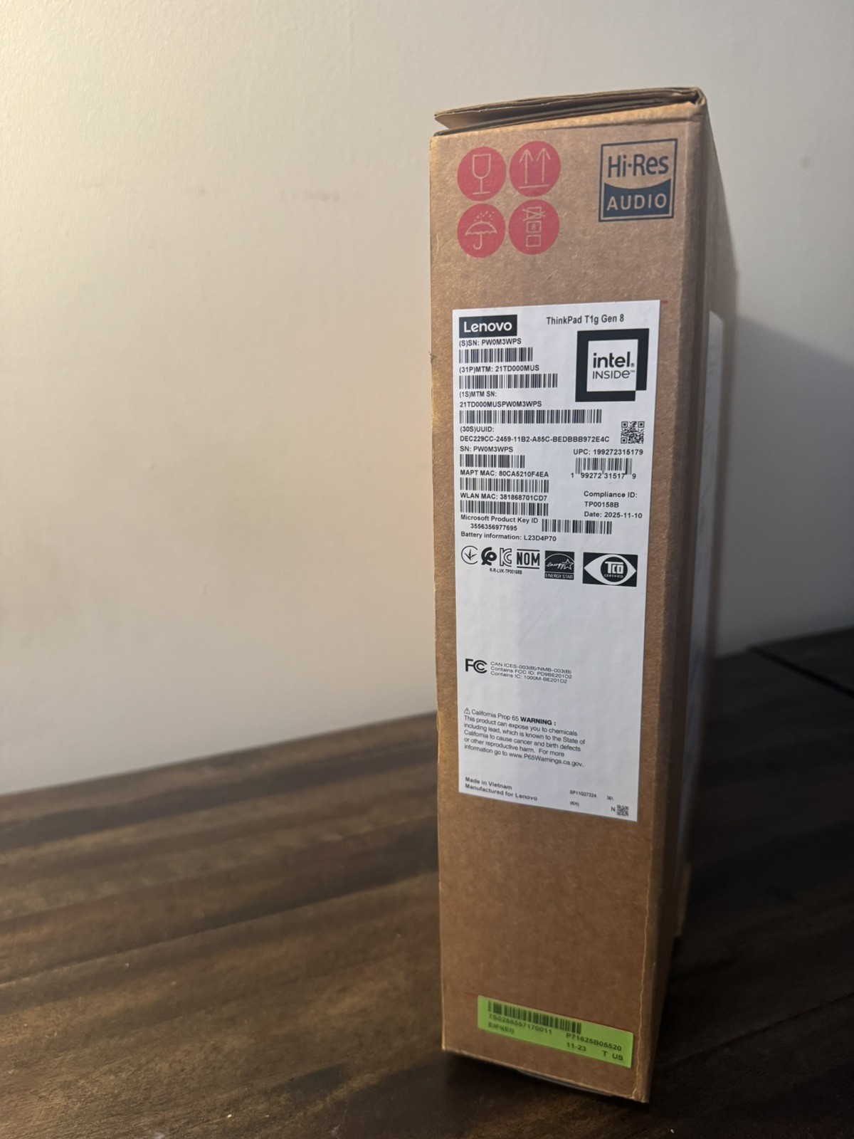 NEW Lenovo ThinkPad T1g Gen 8 16″ Ultra 9 RTX 5070 64GB RAM 2TB Laptop in BOX