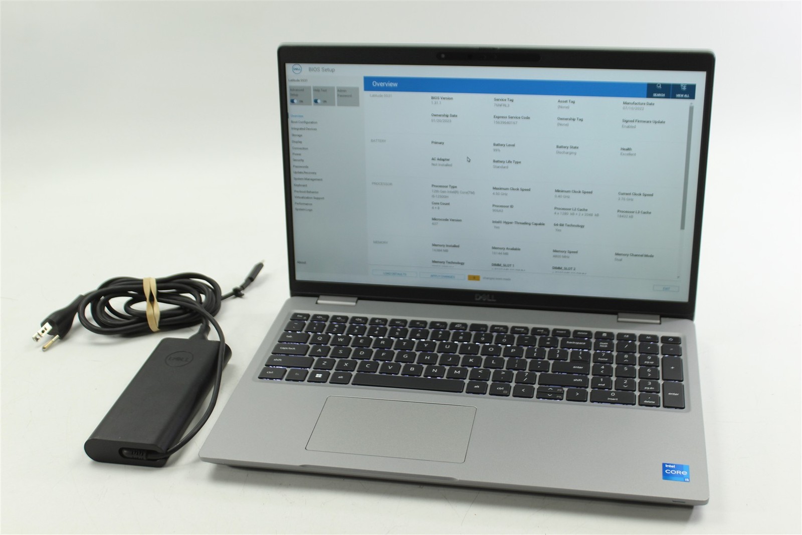 Dell Latitude 5531 15.6″ FHD i5-12500H 2.5GHz 256GB SSD 16GB RAM W11P