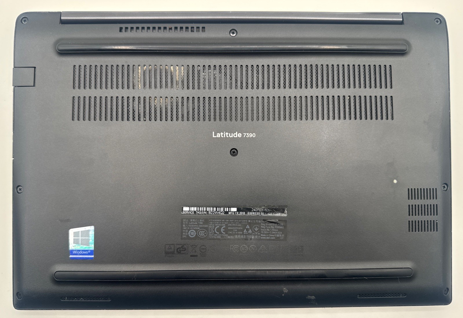 Dell Latitude 7390 13” i5-7300U 2.60GHz 16GB RAM 256GB SSD- READ