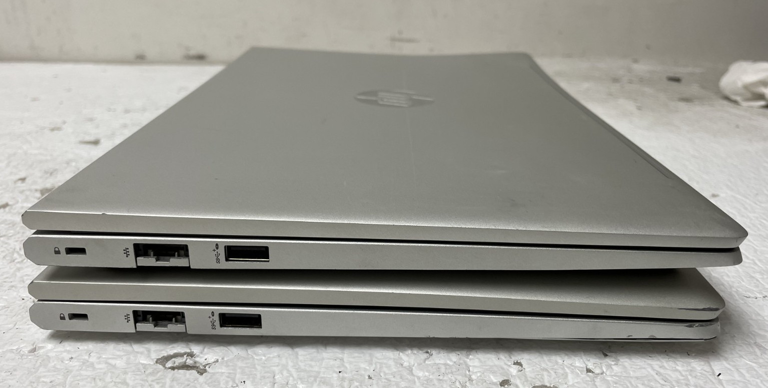 Lot of 2 HP ProBook 445 G10 14″ AMD Ryzen 5 7530U 8GB RAM NO SSD BrokenScreen