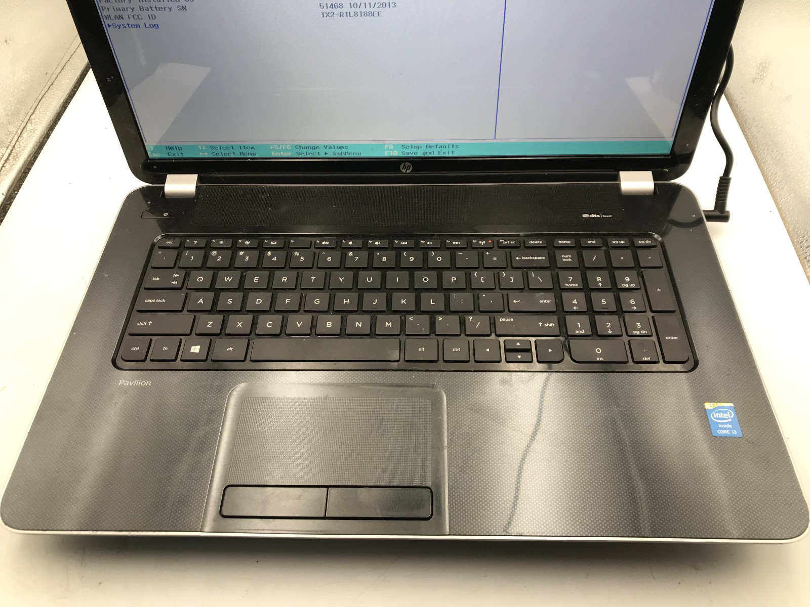 HP PAVILION 17 NOTEBOOK – BOOTS TO BIOS – INTEL I3 4000M – 4GB RAM – READ – BB!!