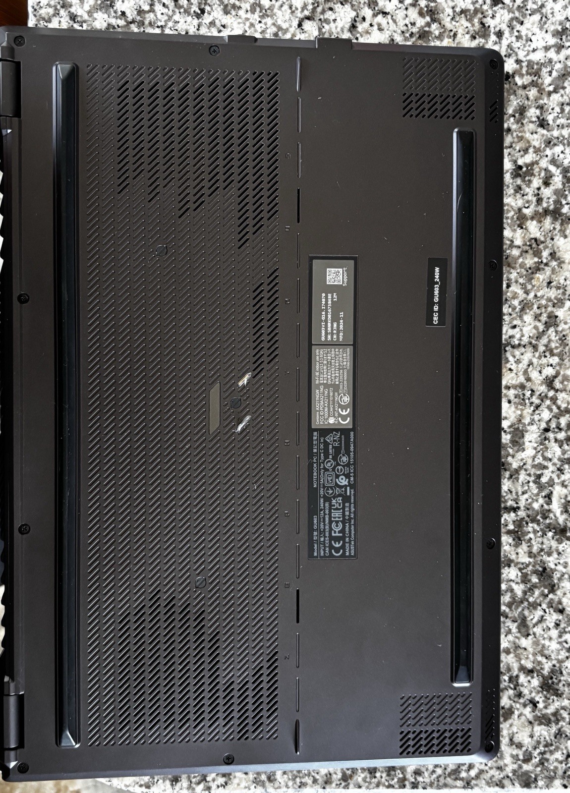 ASUS ROG Zephyrus G16 16in 16GB (Upgraded to 32GB)