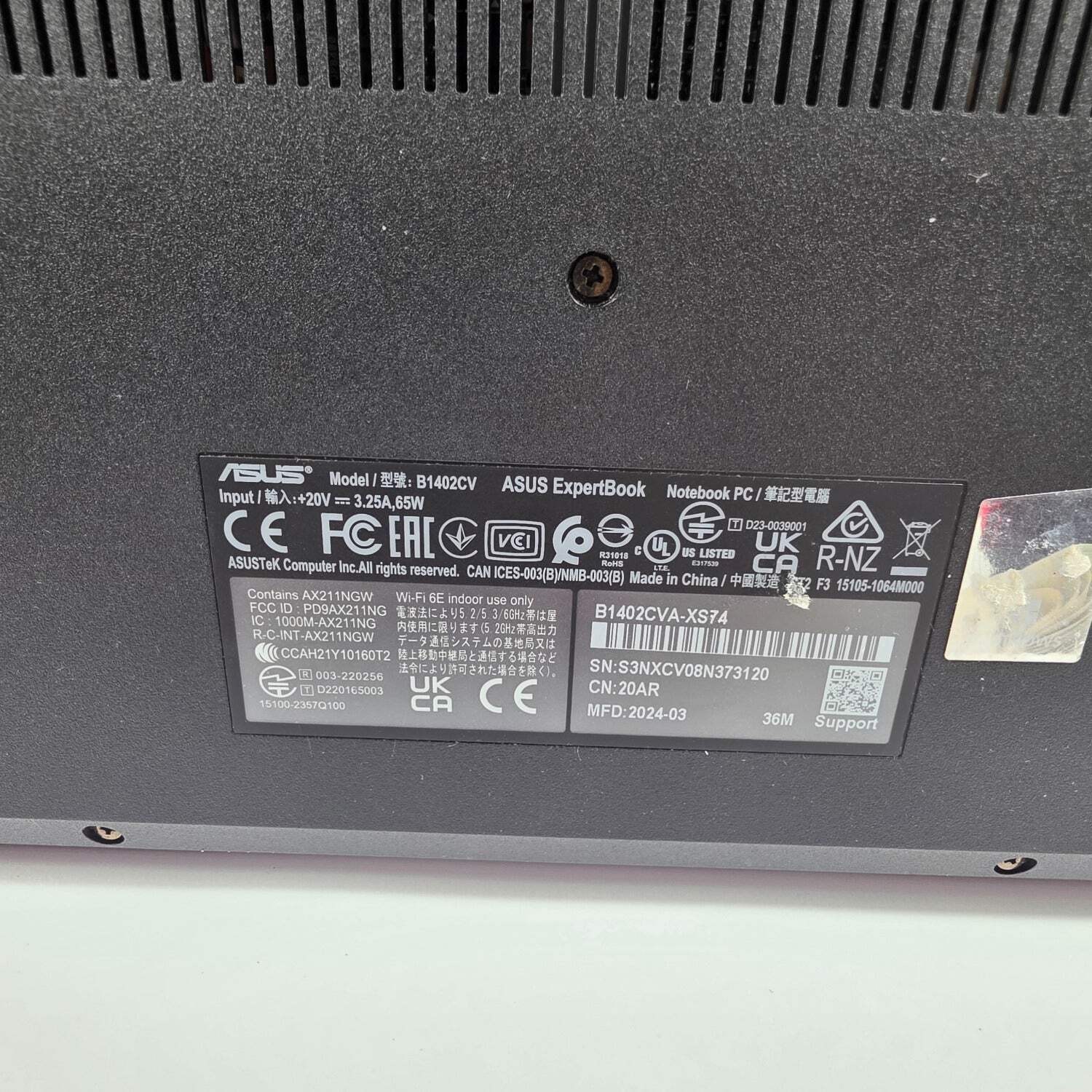 Asus ExpertBook B1 i7-1355U 1.7GHz 16GB RAM 512GB SSD