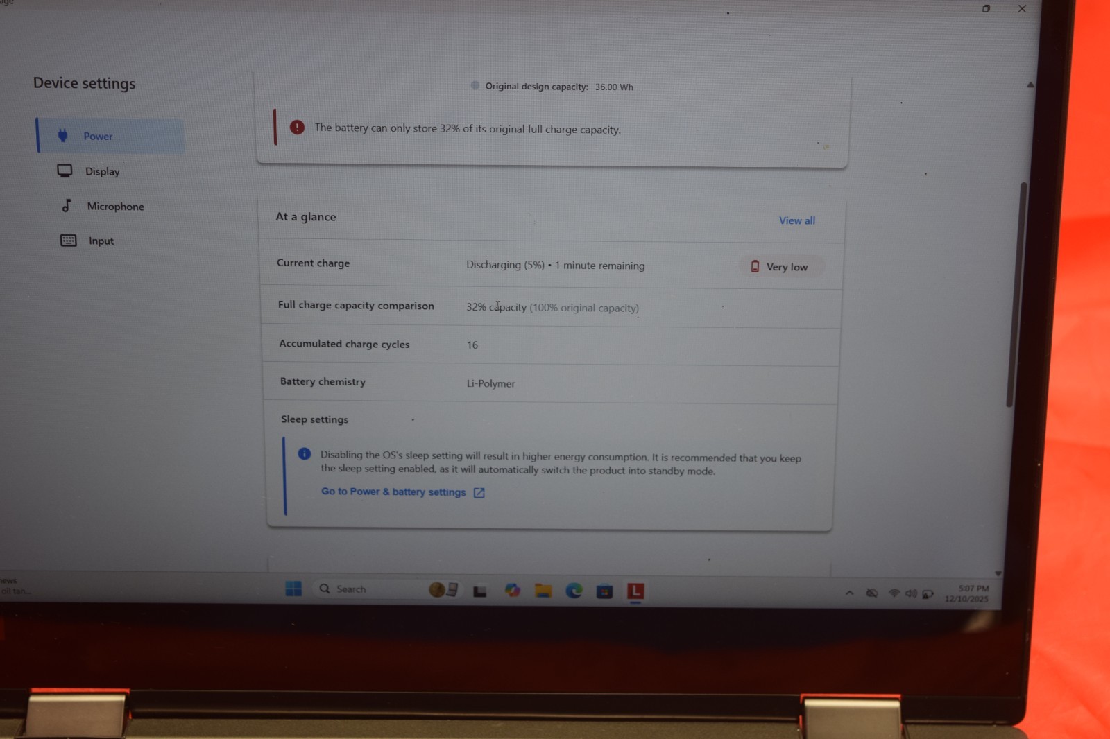POOR BATTERY* LENOVO YOGA 720-12IKB INTEL CORE I5-7200U 2.50GHZ | 512GB | 8GB