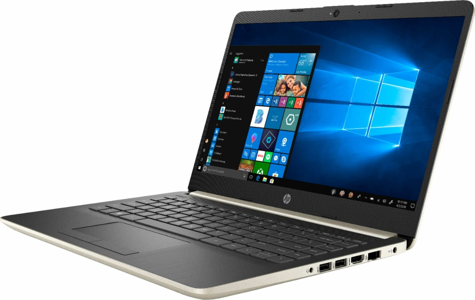 HP 14″ Laptop Intel Core i3 4GB Memory 128GB Solid State Drive Ash Silver 14-CF0