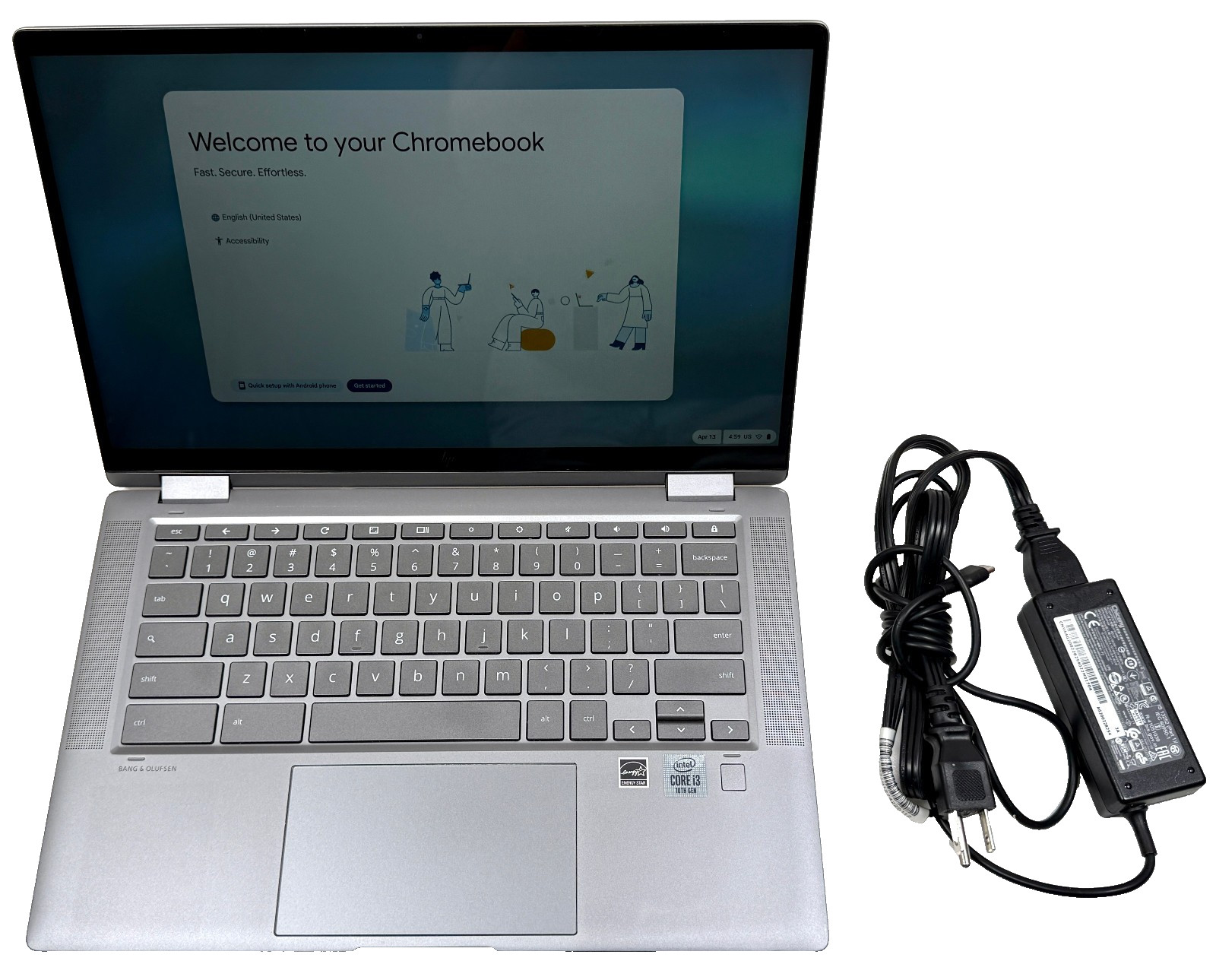 HP Chromebook x360 14c-ca0053dx 14″ Touch 2.1GHz i3-10110U 8GB RAM 64GB eMMC SSD