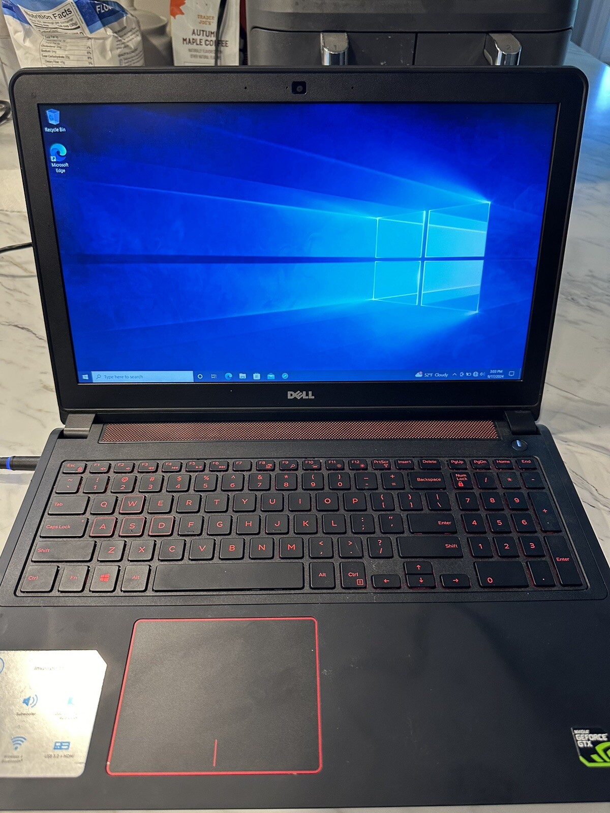 Dell Inspiron 15 5000 Gaming- i7, 16gb RAM, 500gb SSD, NVIDIA GeForce GTX 1050