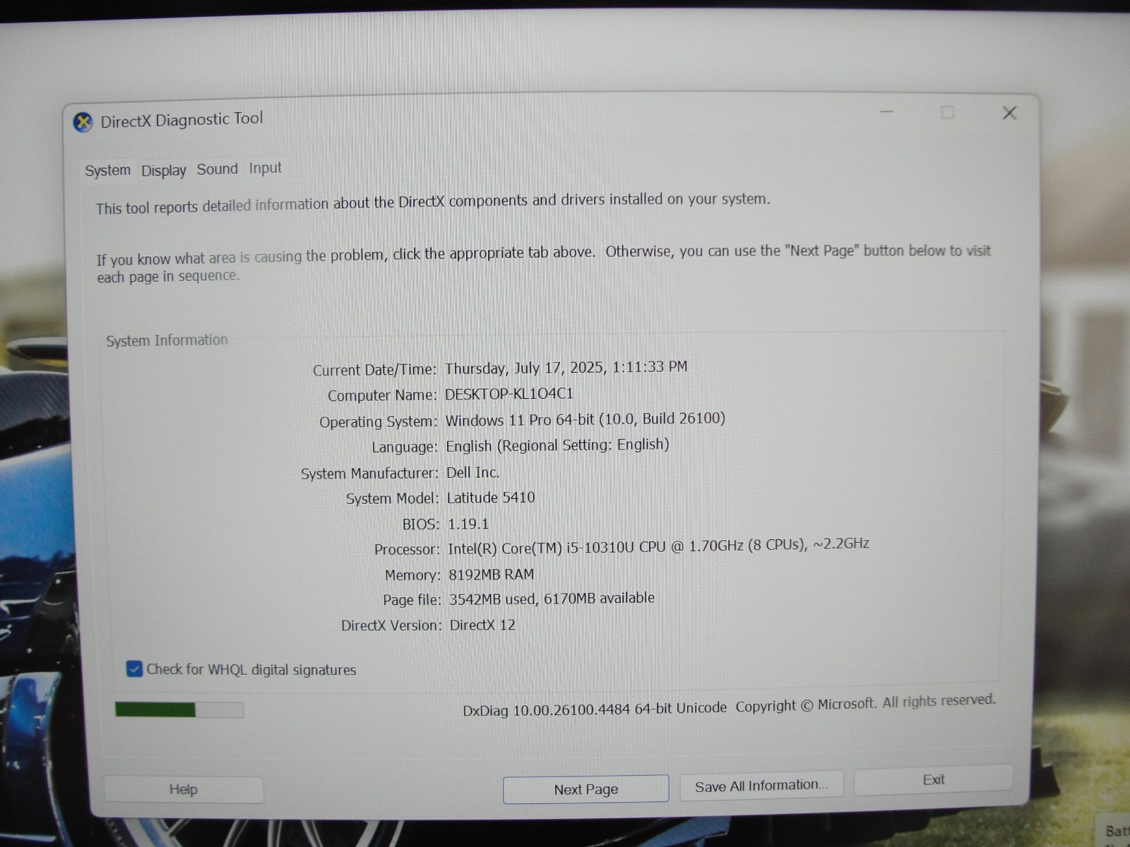 Dell Latitude 5410 14” FHD Intel Core i5-10310U 1.7GHz 8GB 256GB SSD+Charger