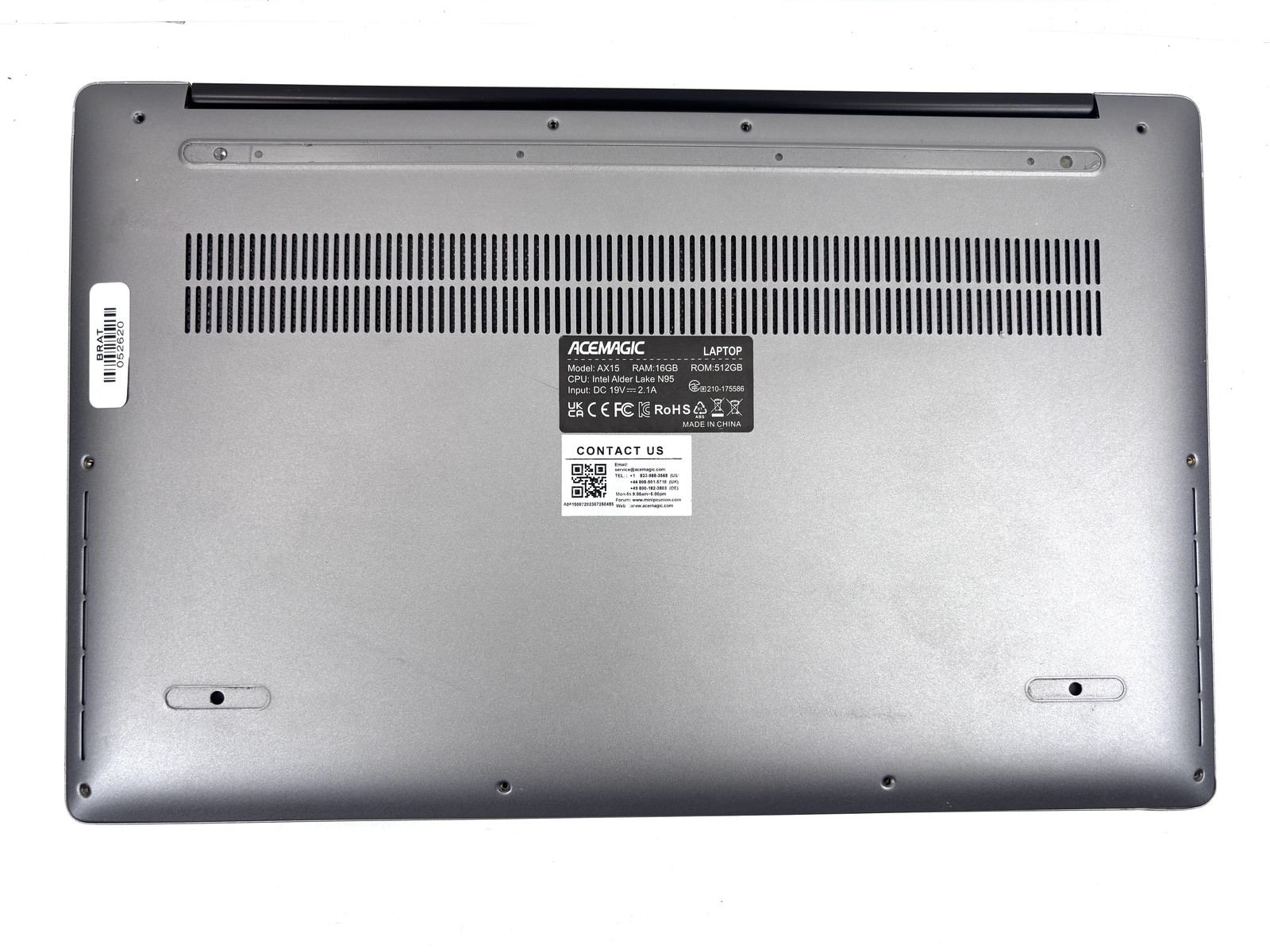 FOR PARTS: Acemagic AX15 – 15.6″ FHD, Alder Lake N95, NO RAM, No Storage